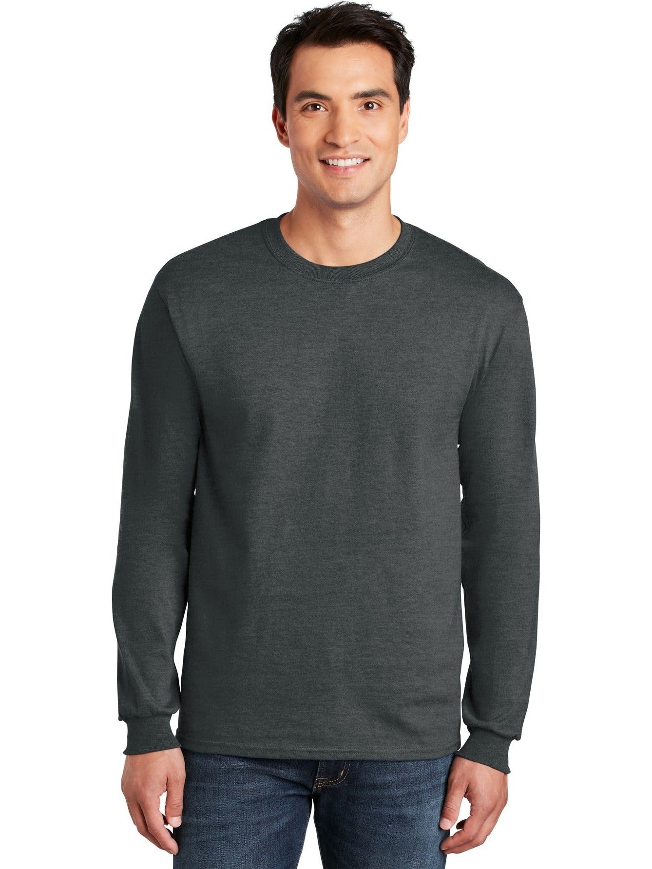 no-logo Gildan Cotton Long Sleeve T-Shirt-Regular-Gildan-Thread Logic