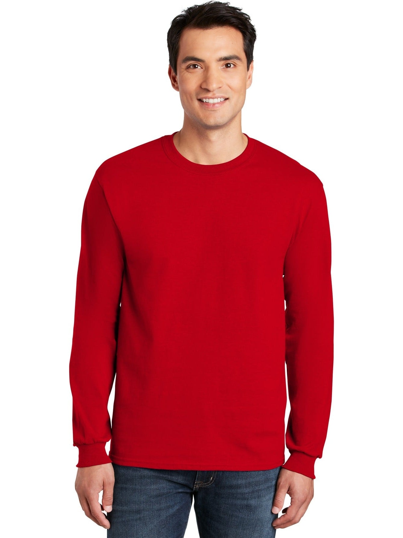no-logo Gildan Cotton Long Sleeve T-Shirt-Regular-Gildan-Thread Logic