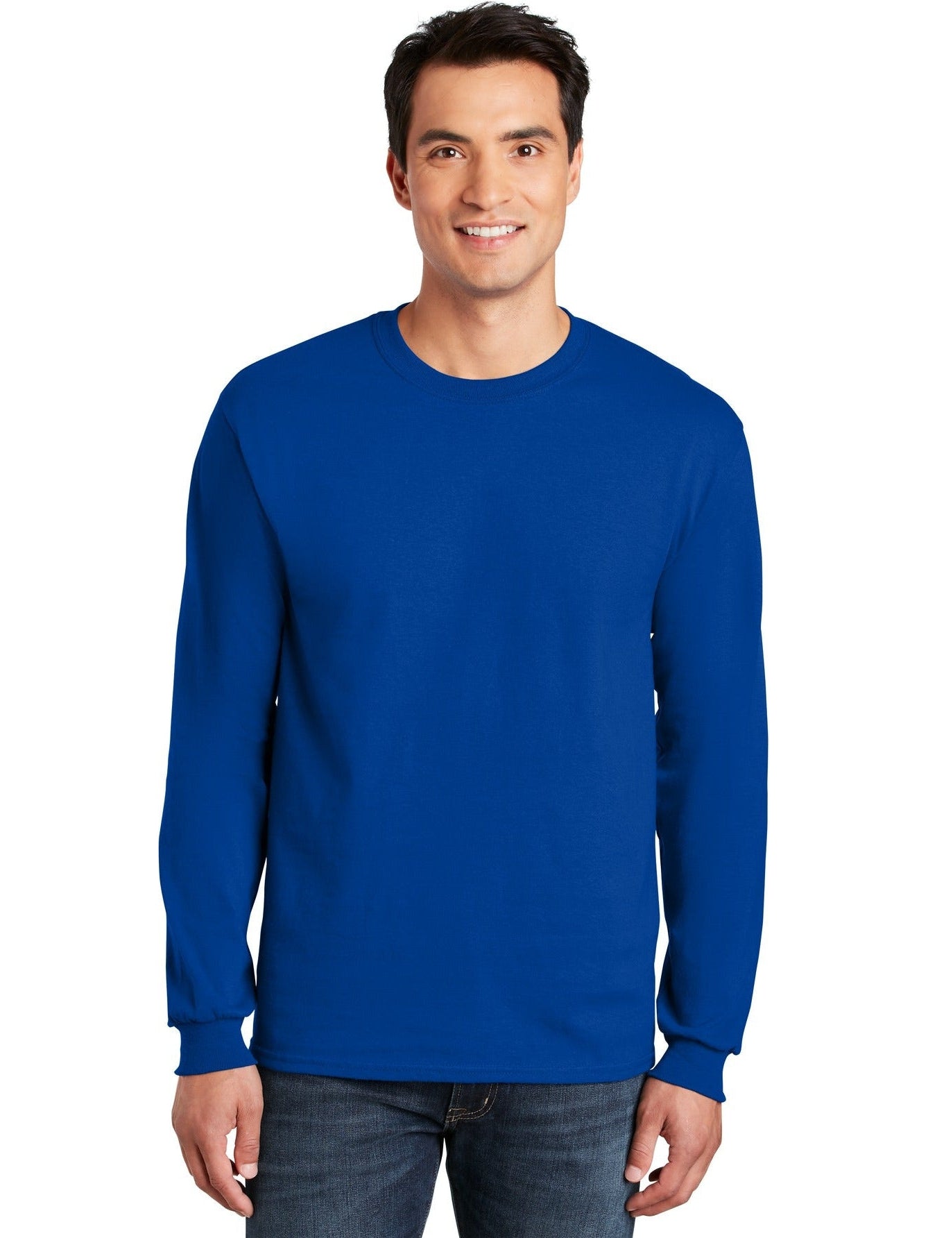 no-logo Gildan Cotton Long Sleeve T-Shirt-Regular-Gildan-Thread Logic