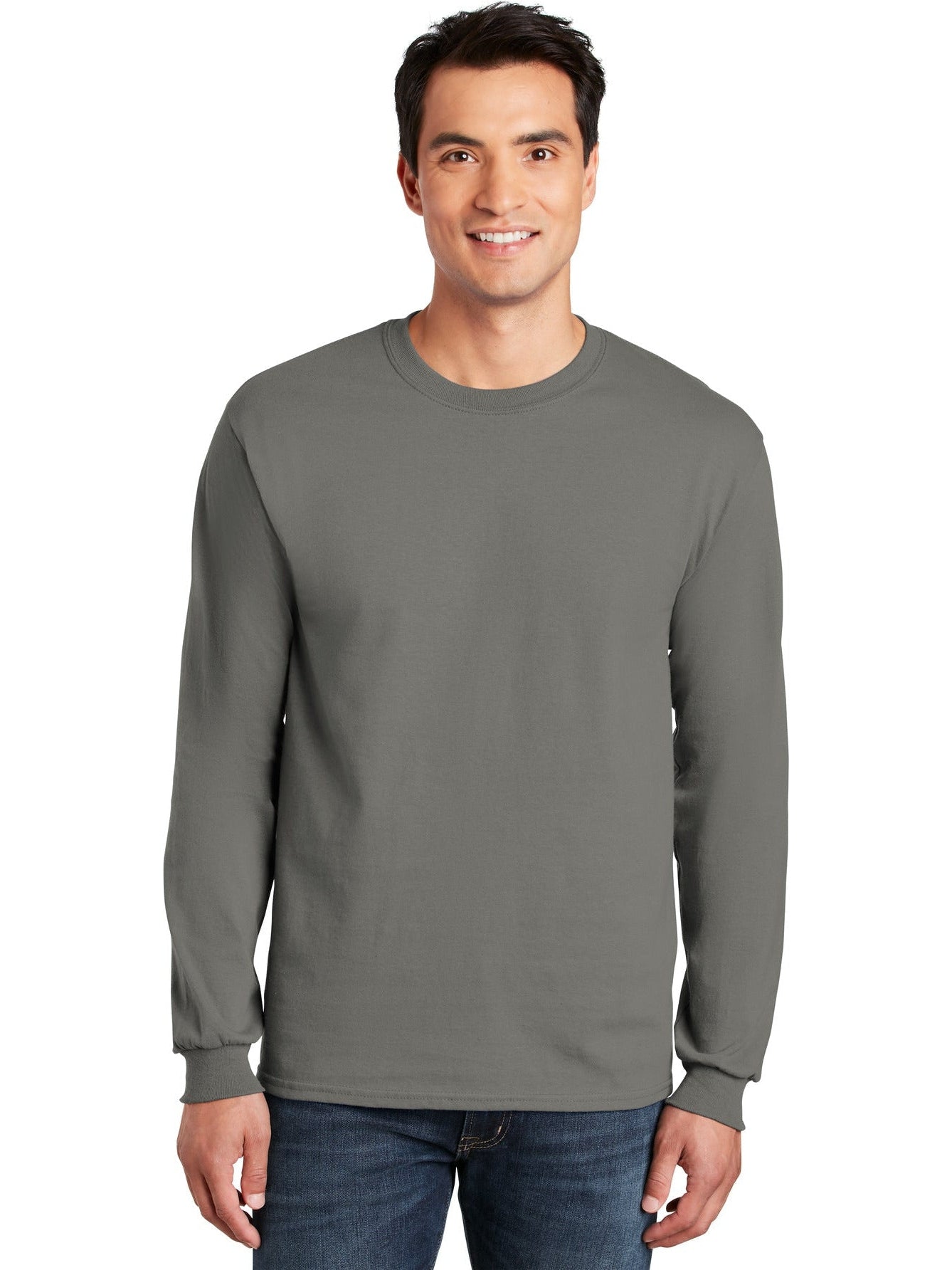 no-logo Gildan Cotton Long Sleeve T-Shirt-Regular-Gildan-Thread Logic