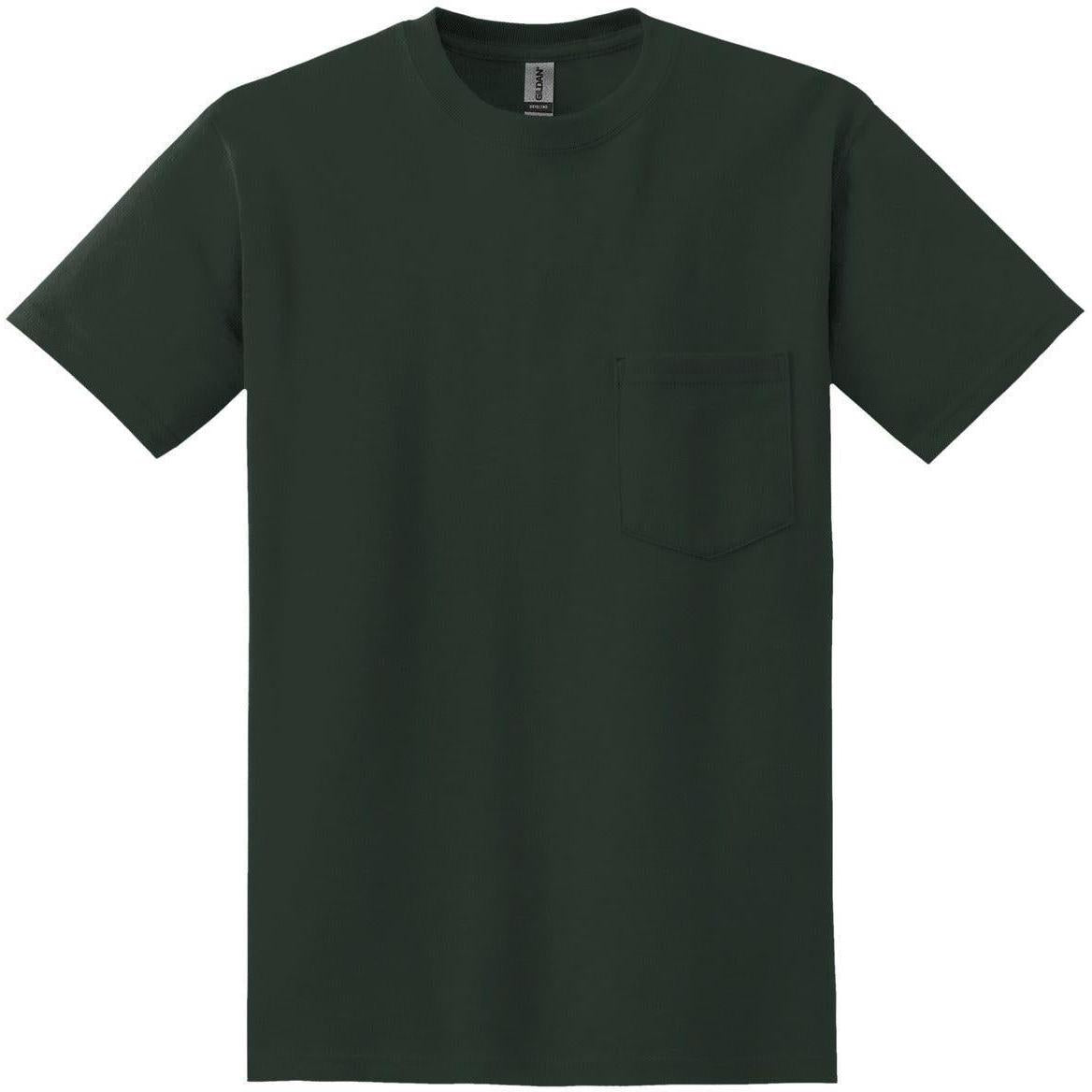no-logo Gildan DryBlend 50/50 Pocket T-Shirt-Polos-Gildan-Forest Green-S-Thread Logic