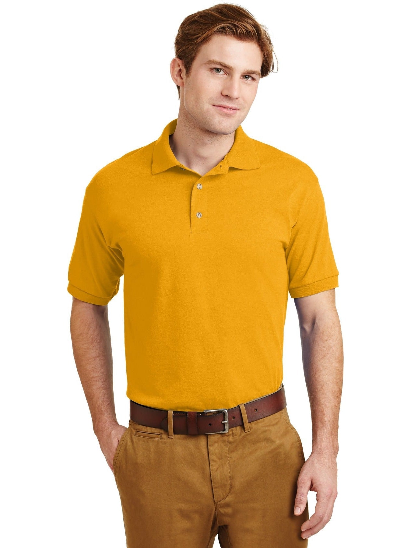 no-logo Gildan DryBlend 6-Ounce Jersey Knit Polo Shirt-Regular-Gildan-Thread Logic