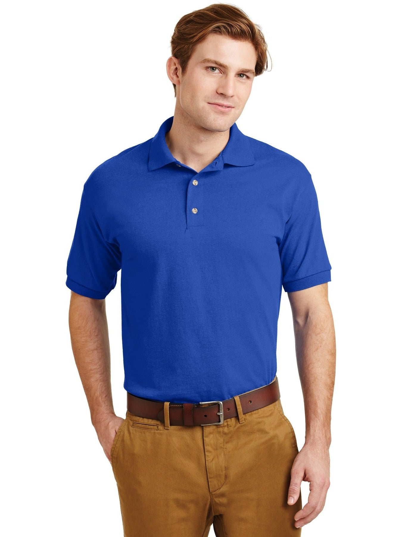 no-logo Gildan DryBlend 6-Ounce Jersey Knit Polo Shirt-Regular-Gildan-Thread Logic