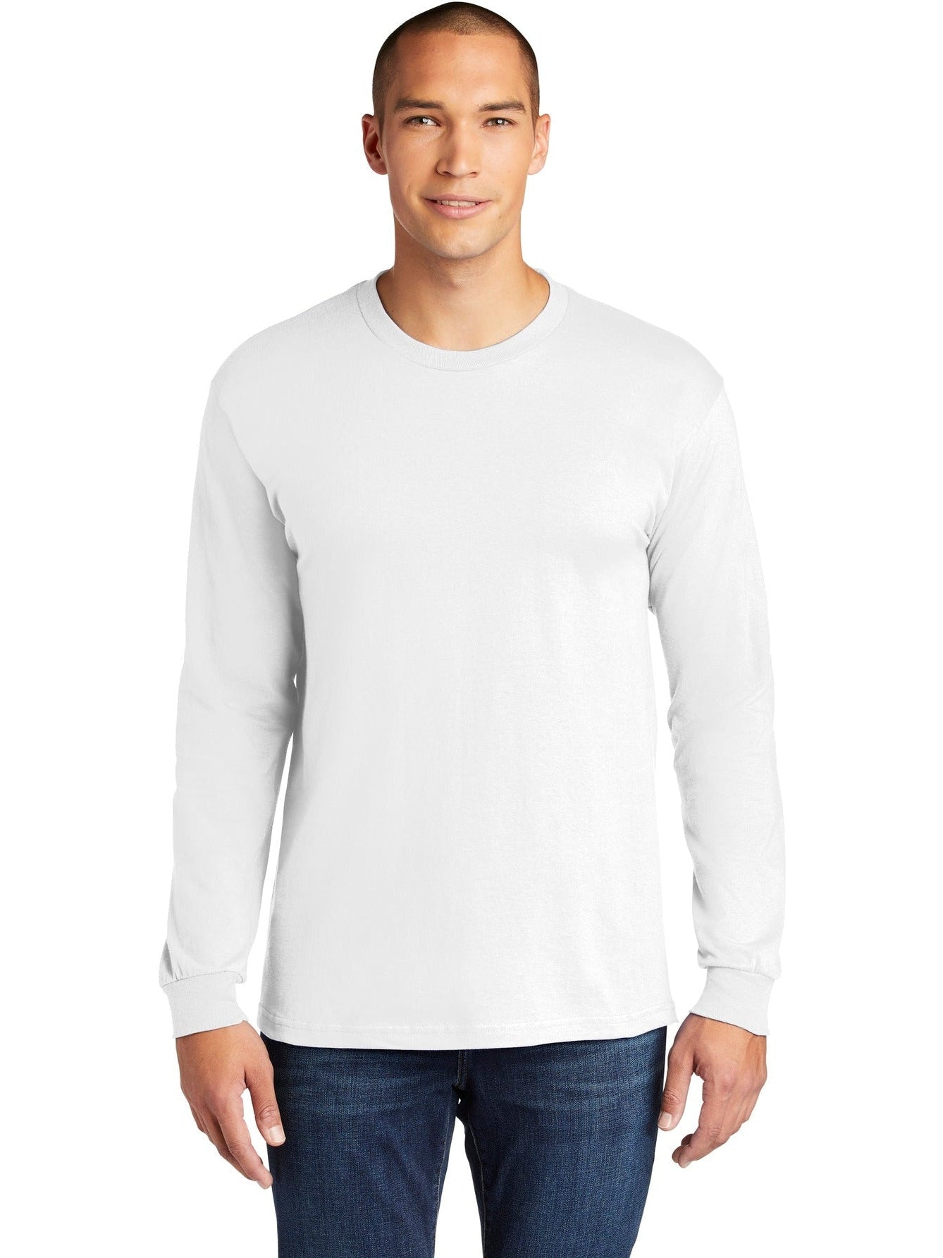 no-logo Gildan Hammer Long Sleeve T-Shirt-Regular-Gildan-Thread Logic