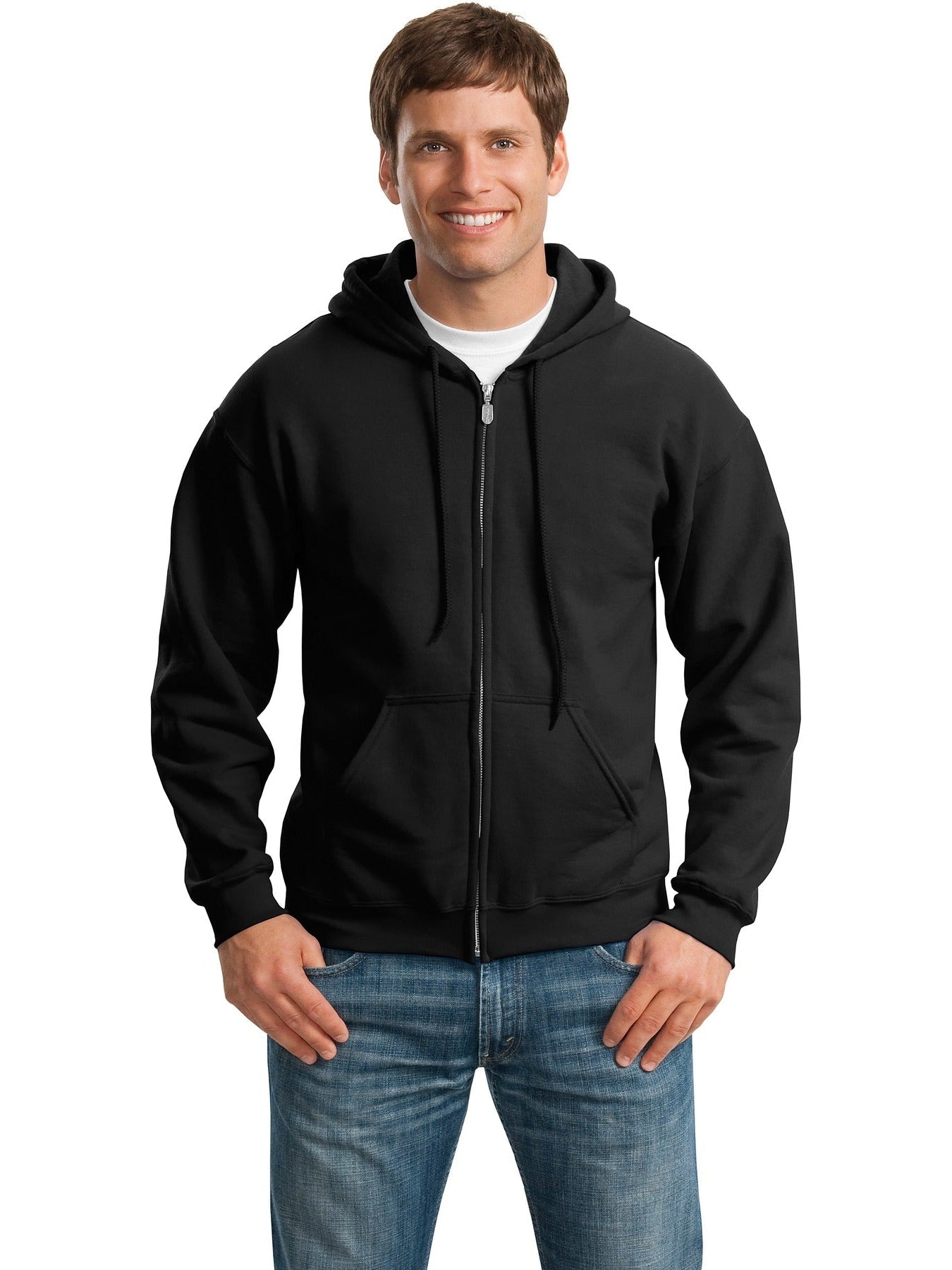 no-logo Gildan Heavy Blend Full-Zip Hooded Sweatshirt-Regular-Gildan-Thread Logic