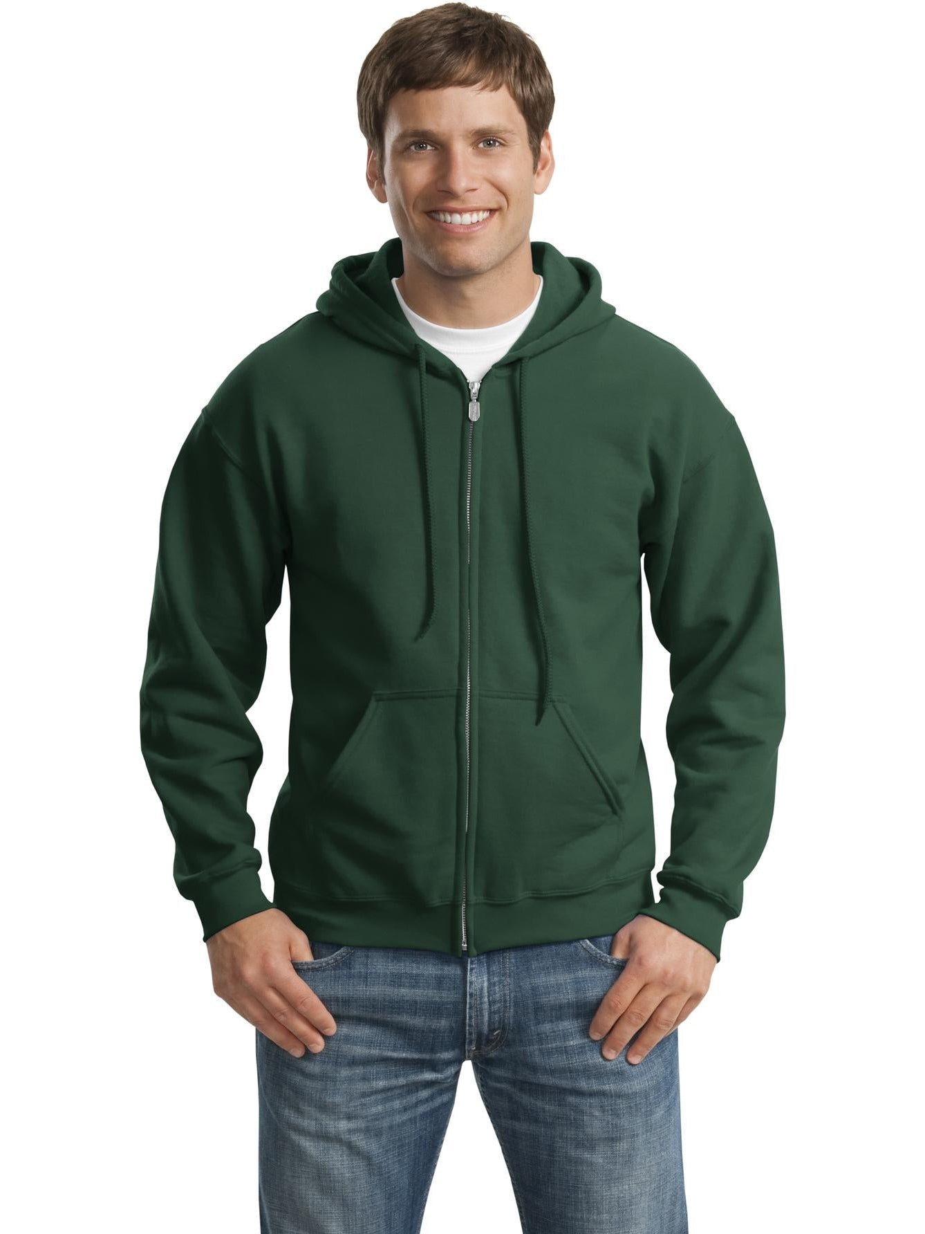 no-logo Gildan Heavy Blend Full-Zip Hooded Sweatshirt-Regular-Gildan-Thread Logic