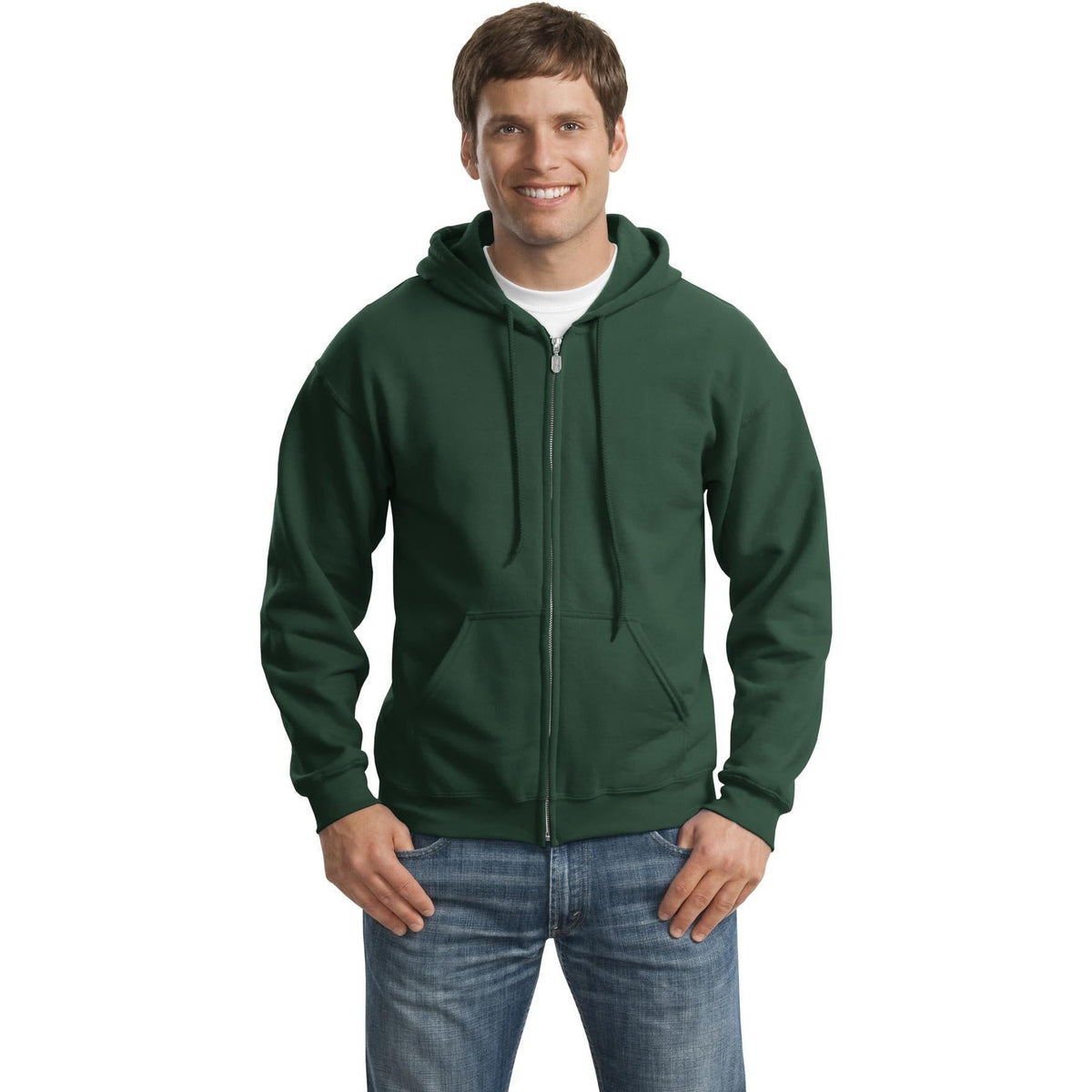 no-logo Gildan Heavy Blend Full-Zip Hooded Sweatshirt-Regular-Gildan-Thread Logic