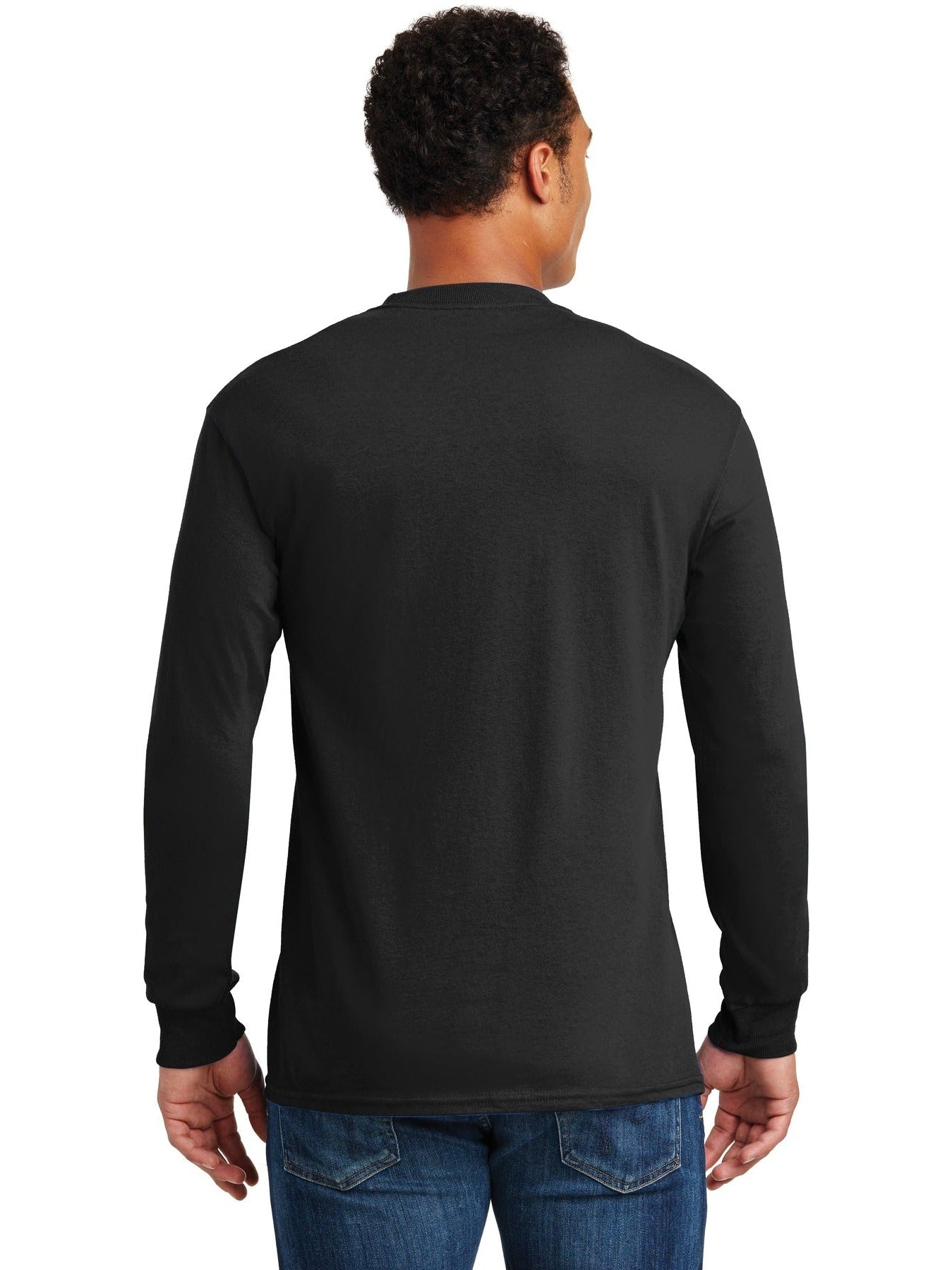 no-logo Gildan Heavy Cotton 100% Cotton Long Sleeve T-Shirt-Regular-Gildan-Thread Logic