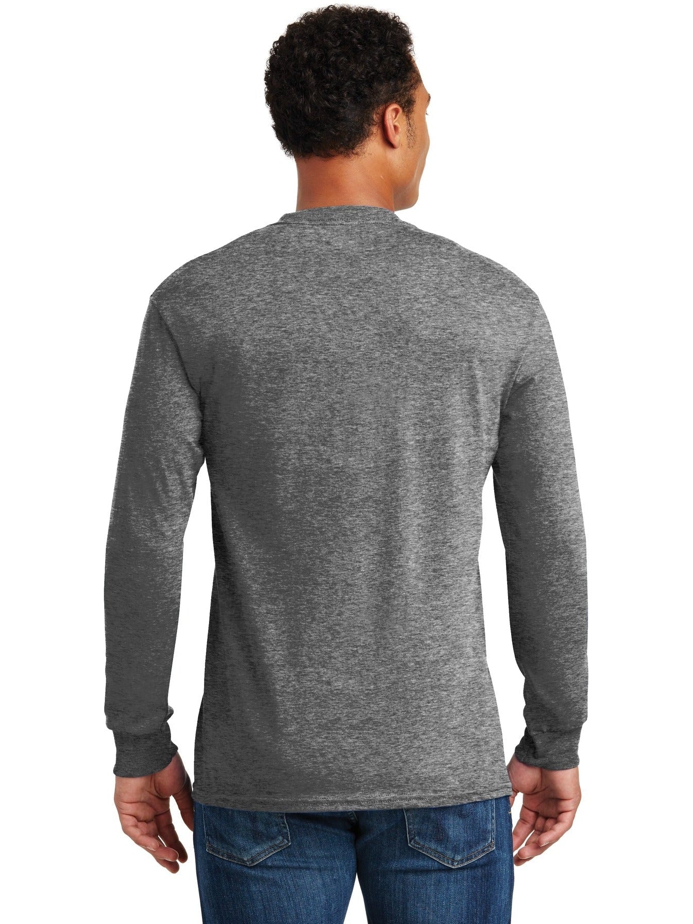 no-logo Gildan Heavy Cotton 100% Cotton Long Sleeve T-Shirt-Regular-Gildan-Thread Logic