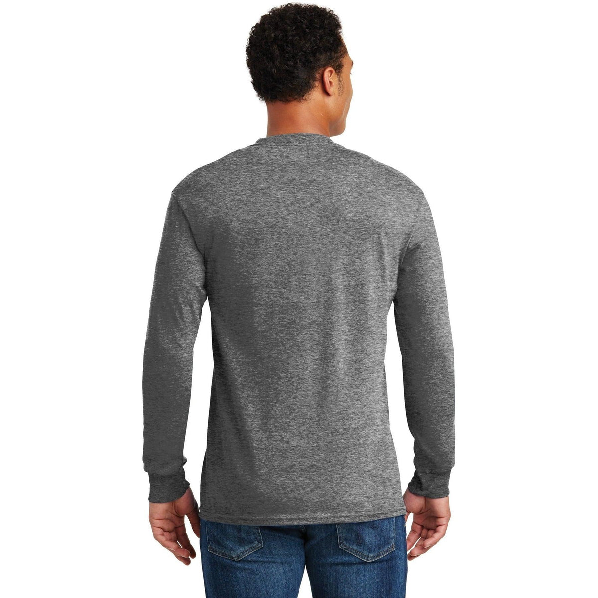 no-logo Gildan Heavy Cotton 100% Cotton Long Sleeve T-Shirt-Regular-Gildan-Thread Logic