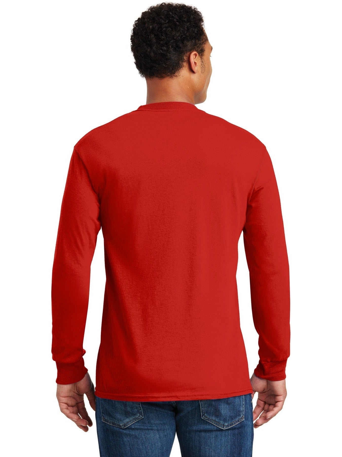 no-logo Gildan Heavy Cotton 100% Cotton Long Sleeve T-Shirt-Regular-Gildan-Thread Logic
