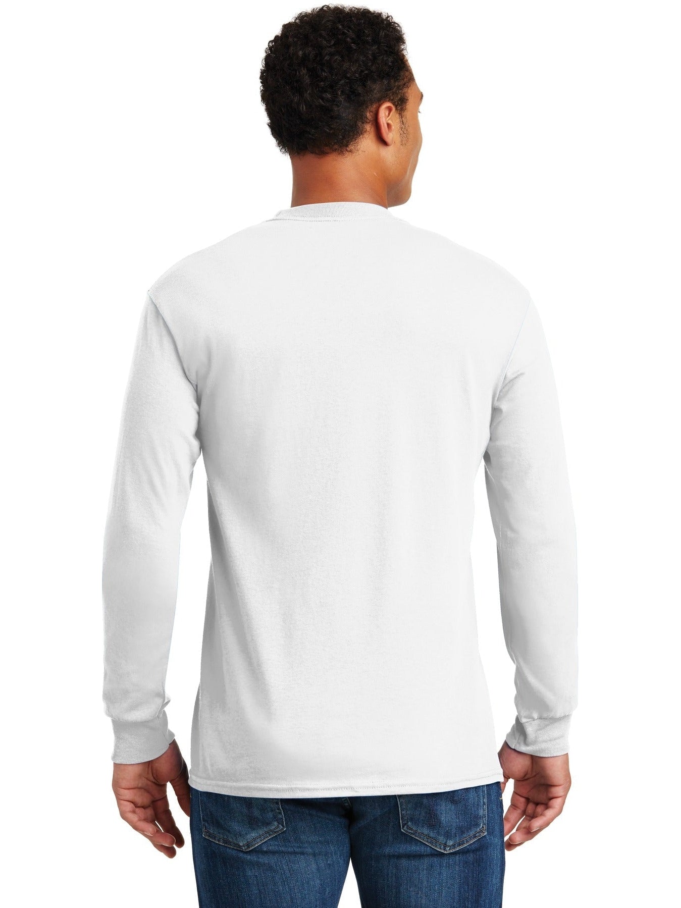 no-logo Gildan Heavy Cotton 100% Cotton Long Sleeve T-Shirt-Regular-Gildan-Thread Logic