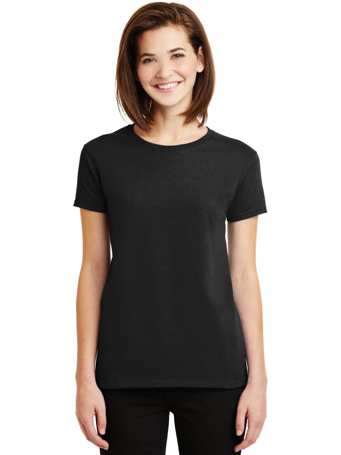 no-logo Gildan Ladies 100% Cotton T-Shirt-Regular-Gildan-Thread Logic
