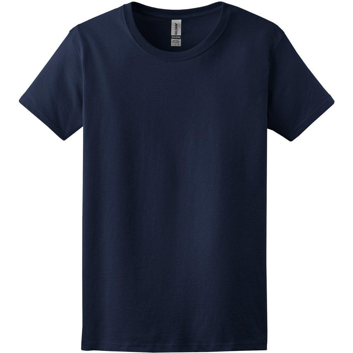 no-logo Gildan Women's 100% Cotton T-Shirt-Polos-Gildan-Navy-S-Thread Logic