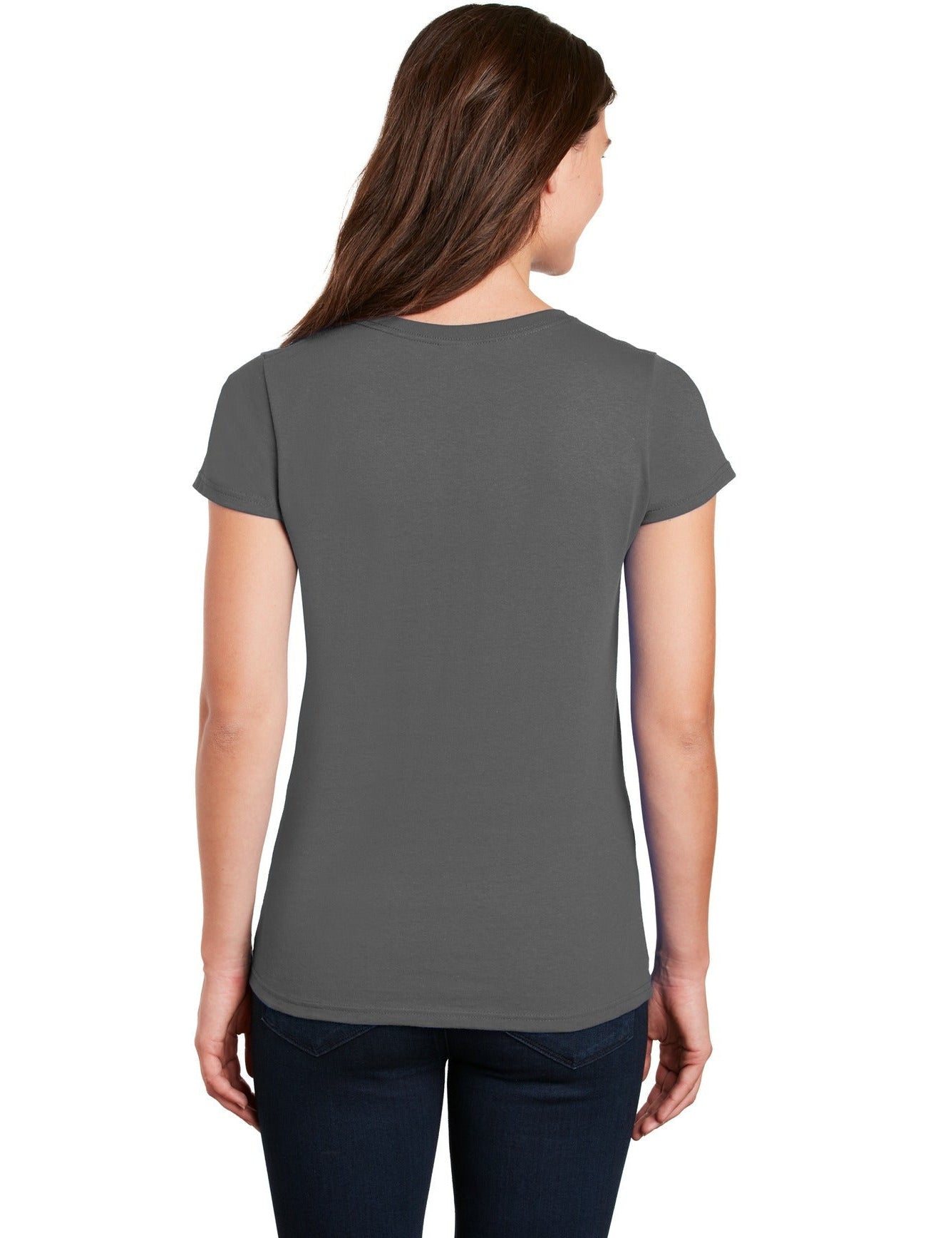 no-logo Gildan Ladies Heavy Cotton 100% Cotton V-Neck T-Shirt-Regular-Gildan-Thread Logic