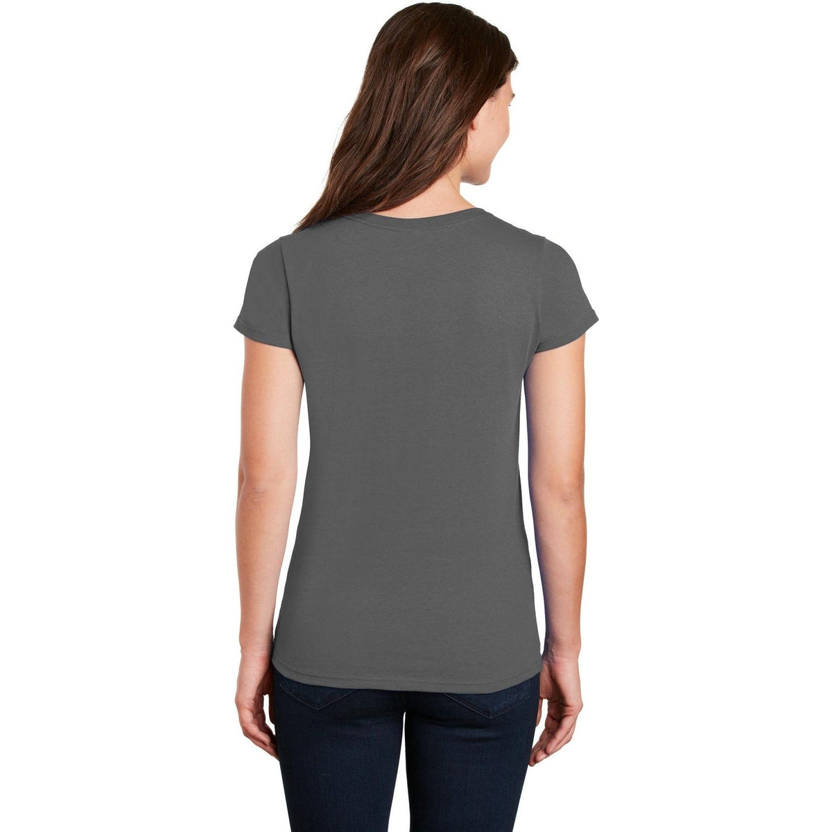 no-logo Gildan Ladies Heavy Cotton 100% Cotton V-Neck T-Shirt-Regular-Gildan-Thread Logic