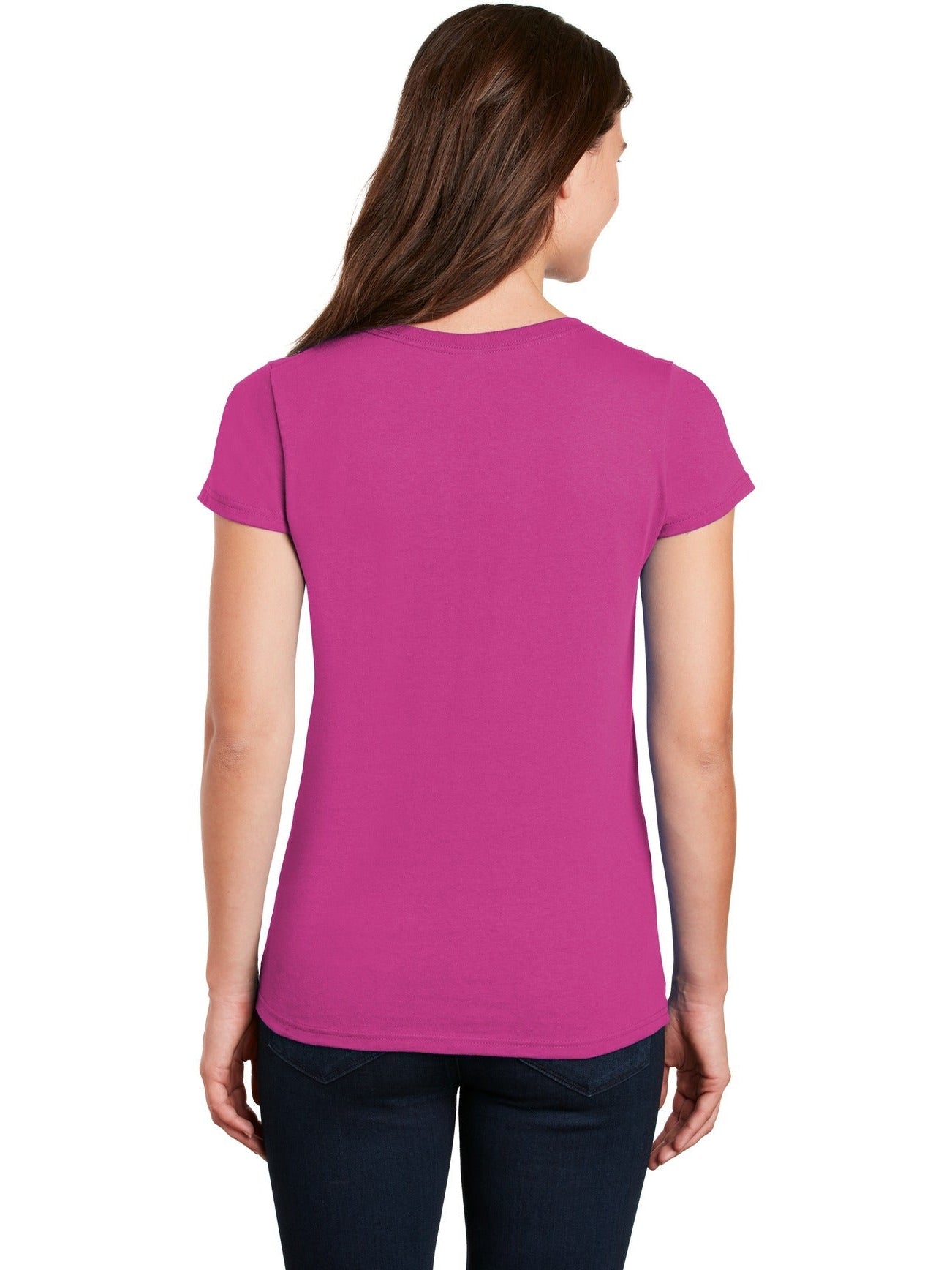 no-logo Gildan Ladies Heavy Cotton 100% Cotton V-Neck T-Shirt-Regular-Gildan-Thread Logic