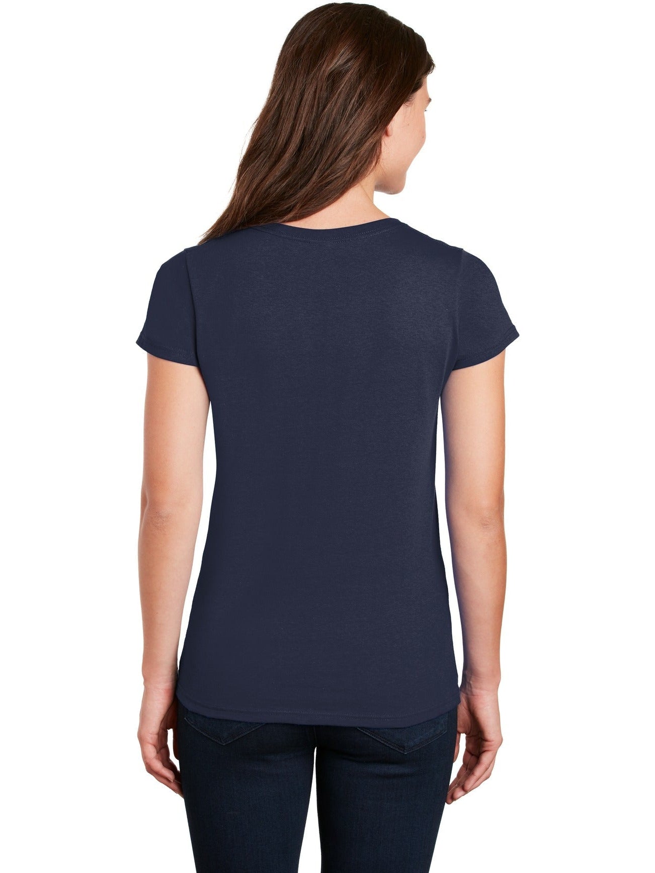 no-logo Gildan Ladies Heavy Cotton 100% Cotton V-Neck T-Shirt-Regular-Gildan-Thread Logic
