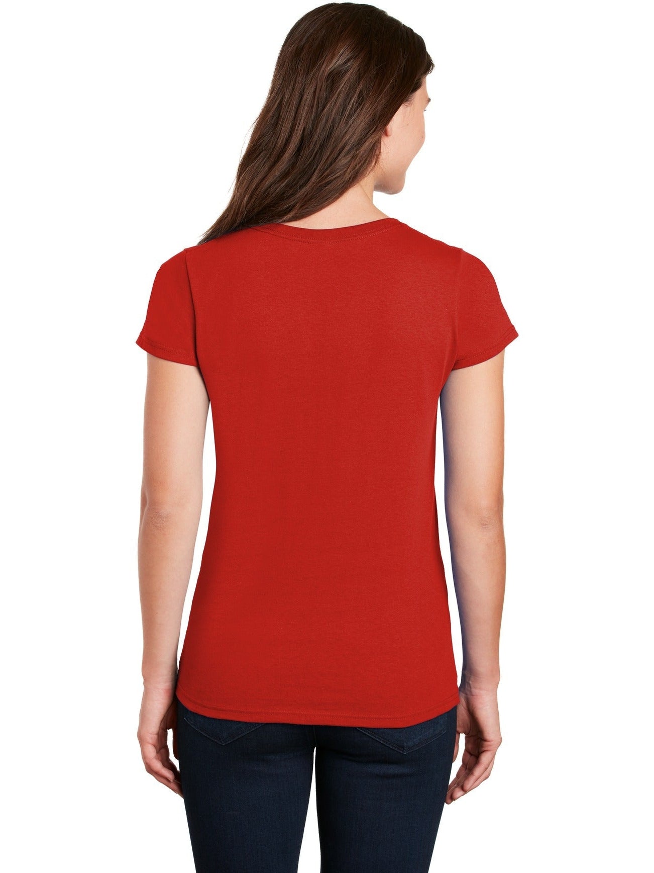 no-logo Gildan Ladies Heavy Cotton 100% Cotton V-Neck T-Shirt-Regular-Gildan-Thread Logic