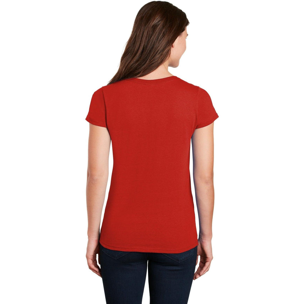 no-logo Gildan Ladies Heavy Cotton 100% Cotton V-Neck T-Shirt-Regular-Gildan-Thread Logic