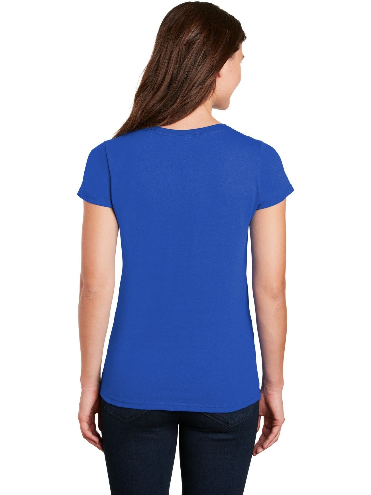 no-logo Gildan Ladies Heavy Cotton 100% Cotton V-Neck T-Shirt-Regular-Gildan-Thread Logic