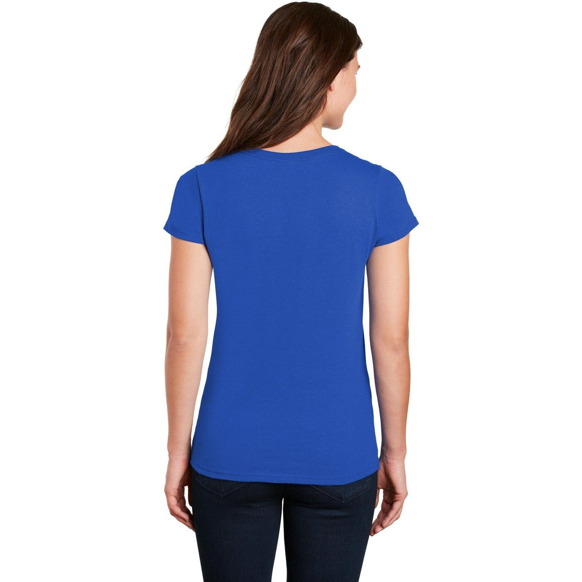 no-logo Gildan Ladies Heavy Cotton 100% Cotton V-Neck T-Shirt-Regular-Gildan-Thread Logic
