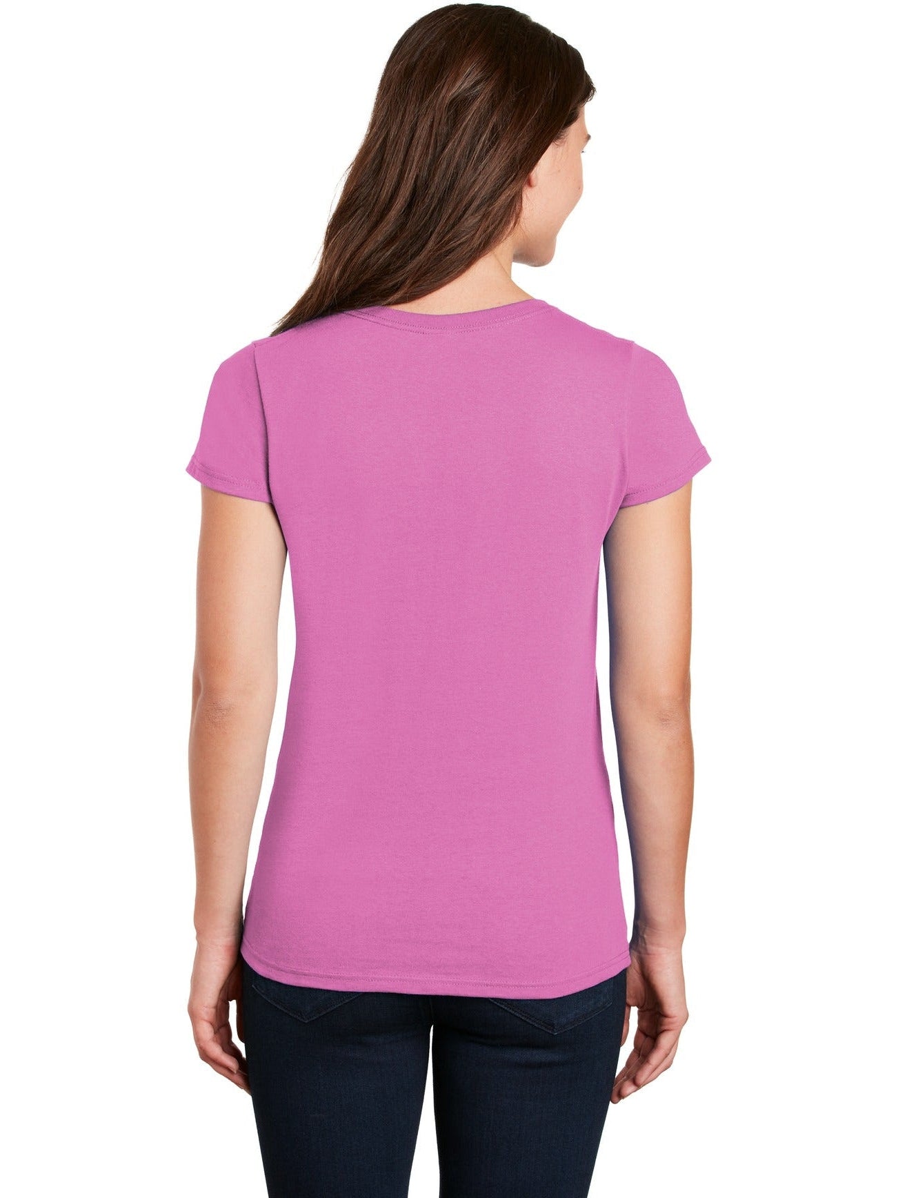 no-logo Gildan Ladies Heavy Cotton 100% Cotton V-Neck T-Shirt-Regular-Gildan-Thread Logic