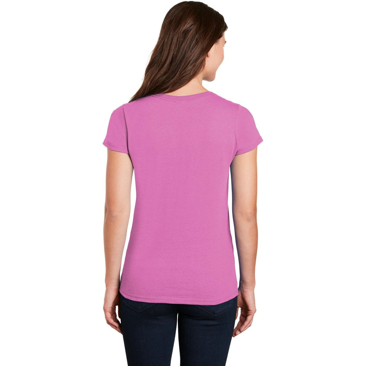 no-logo Gildan Ladies Heavy Cotton 100% Cotton V-Neck T-Shirt-Regular-Gildan-Thread Logic