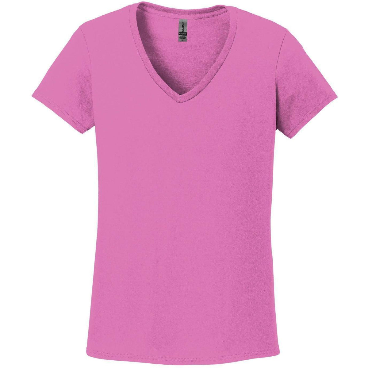 no-logo Gildan Ladies Heavy Cotton 100% Cotton V-Neck T-Shirt