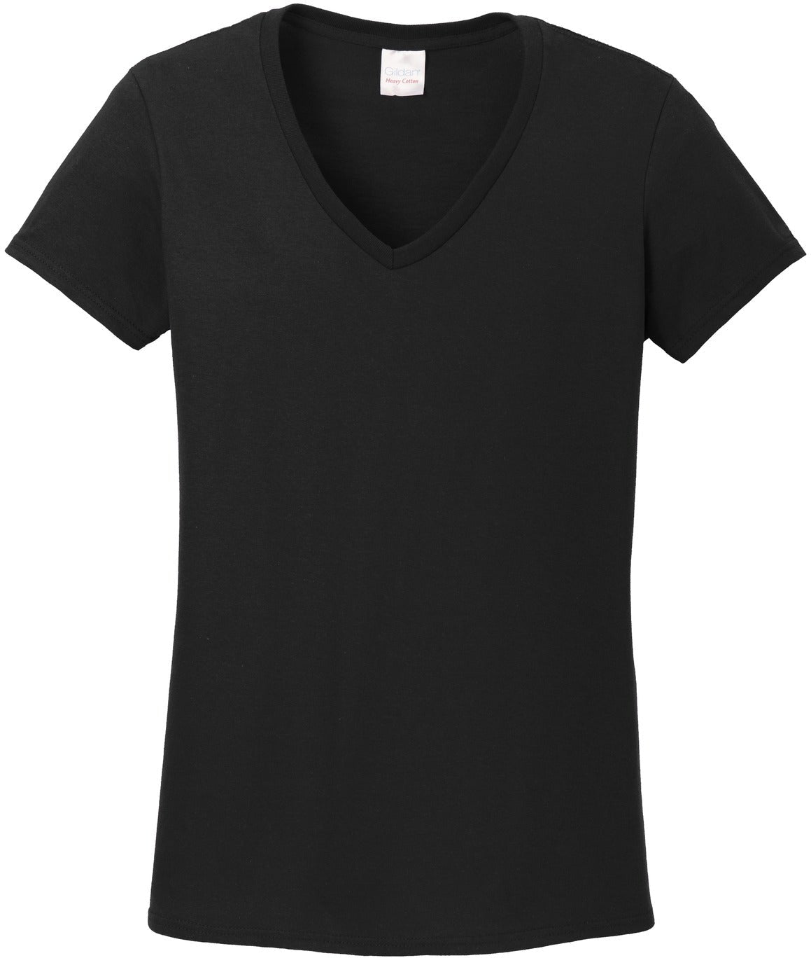 Gildan Ladies Heavy Cotton 100% Cotton V-Neck T-Shirt