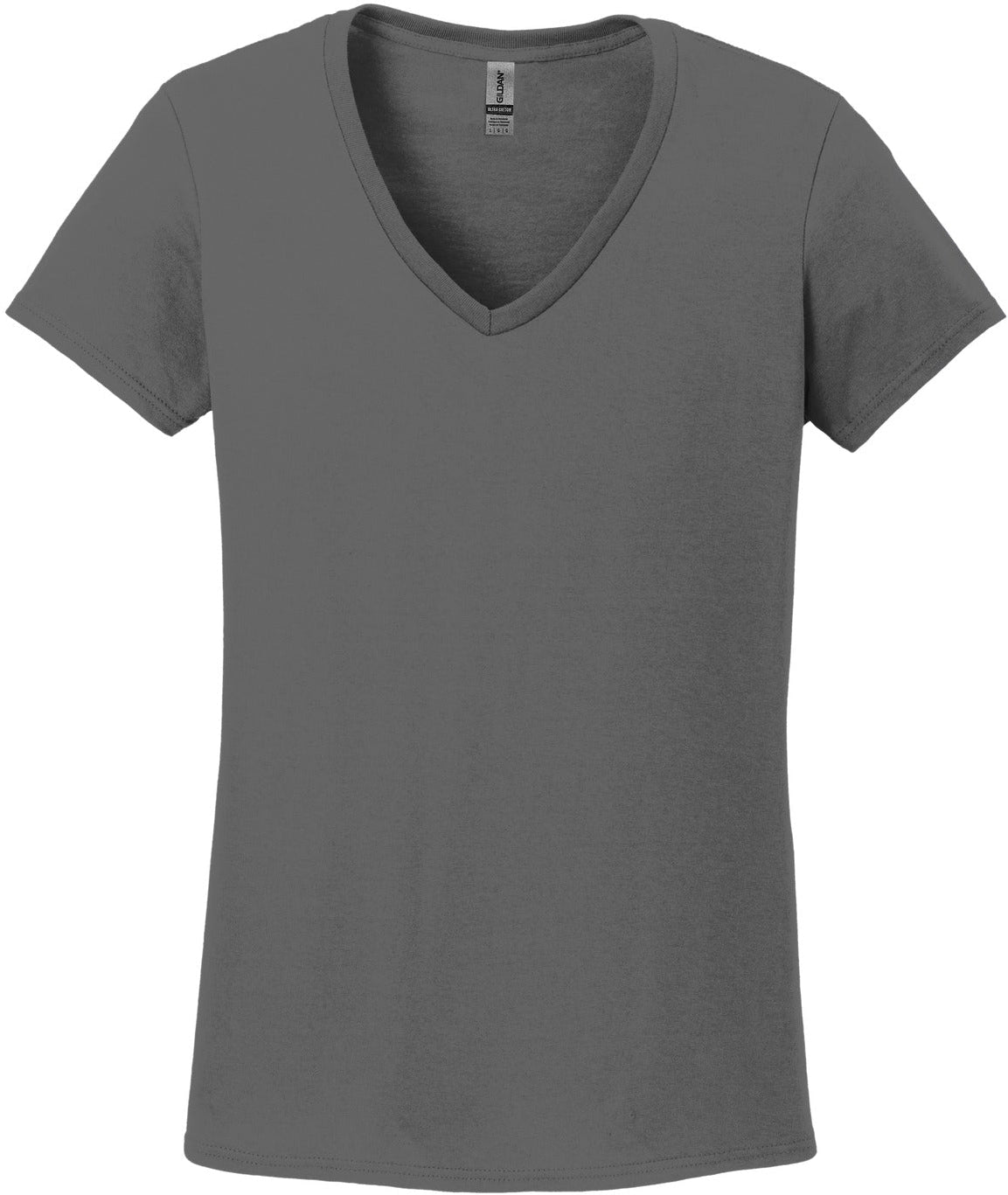 Gildan Ladies Heavy Cotton 100% Cotton V-Neck T-Shirt