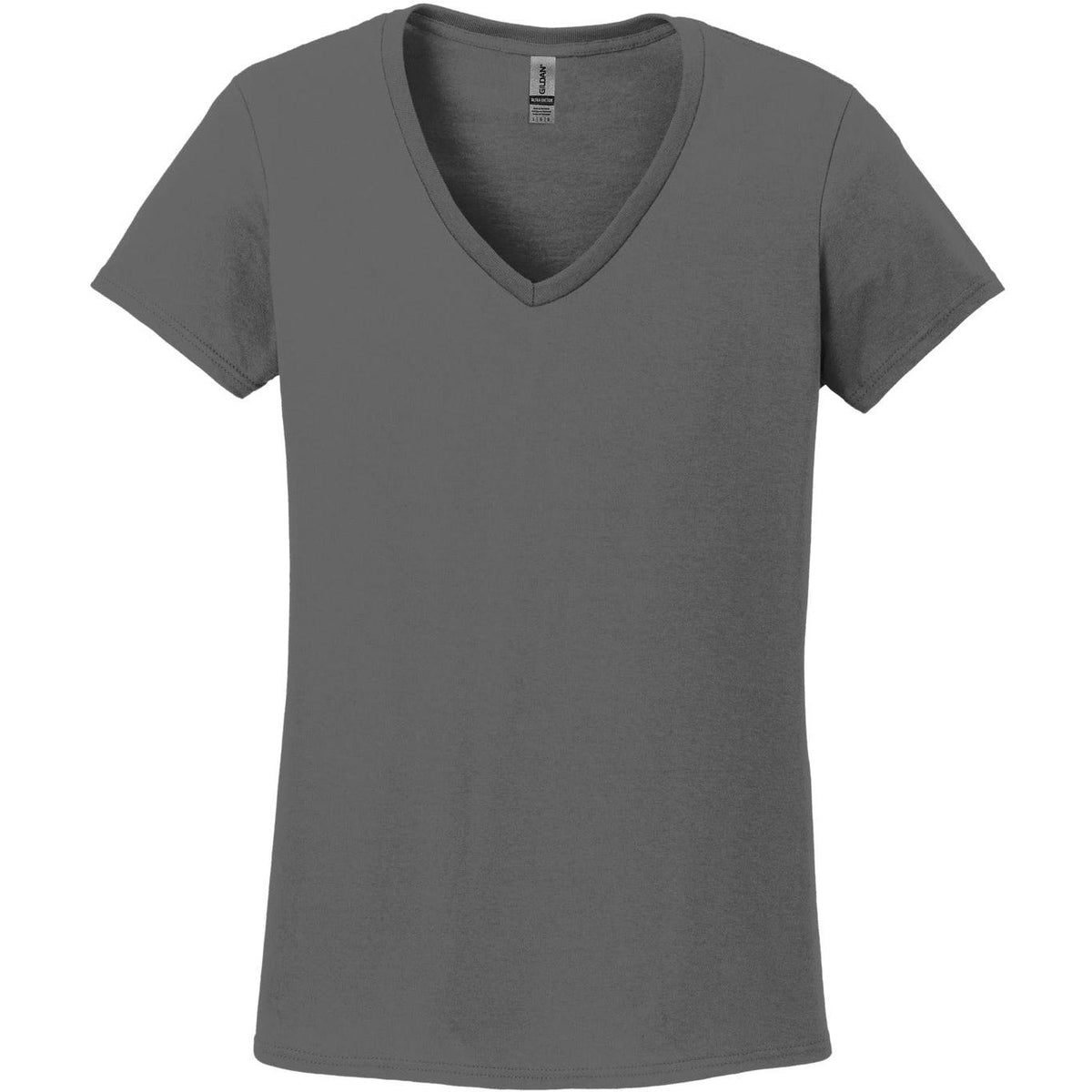no-logo Gildan Ladies Heavy Cotton 100% Cotton V-Neck T-Shirt