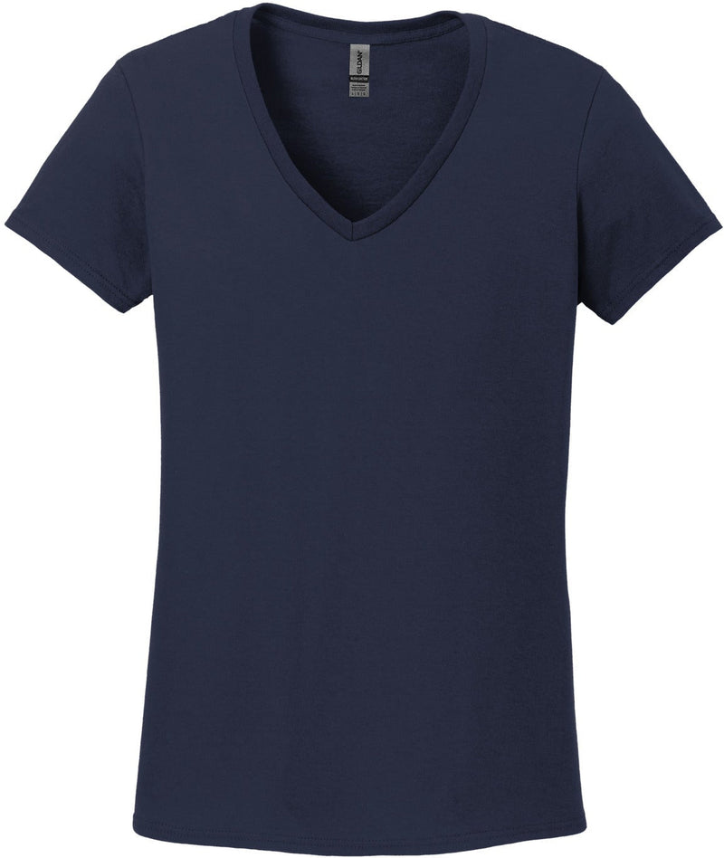 Gildan Ladies Heavy Cotton 100% Cotton V-Neck T-Shirt