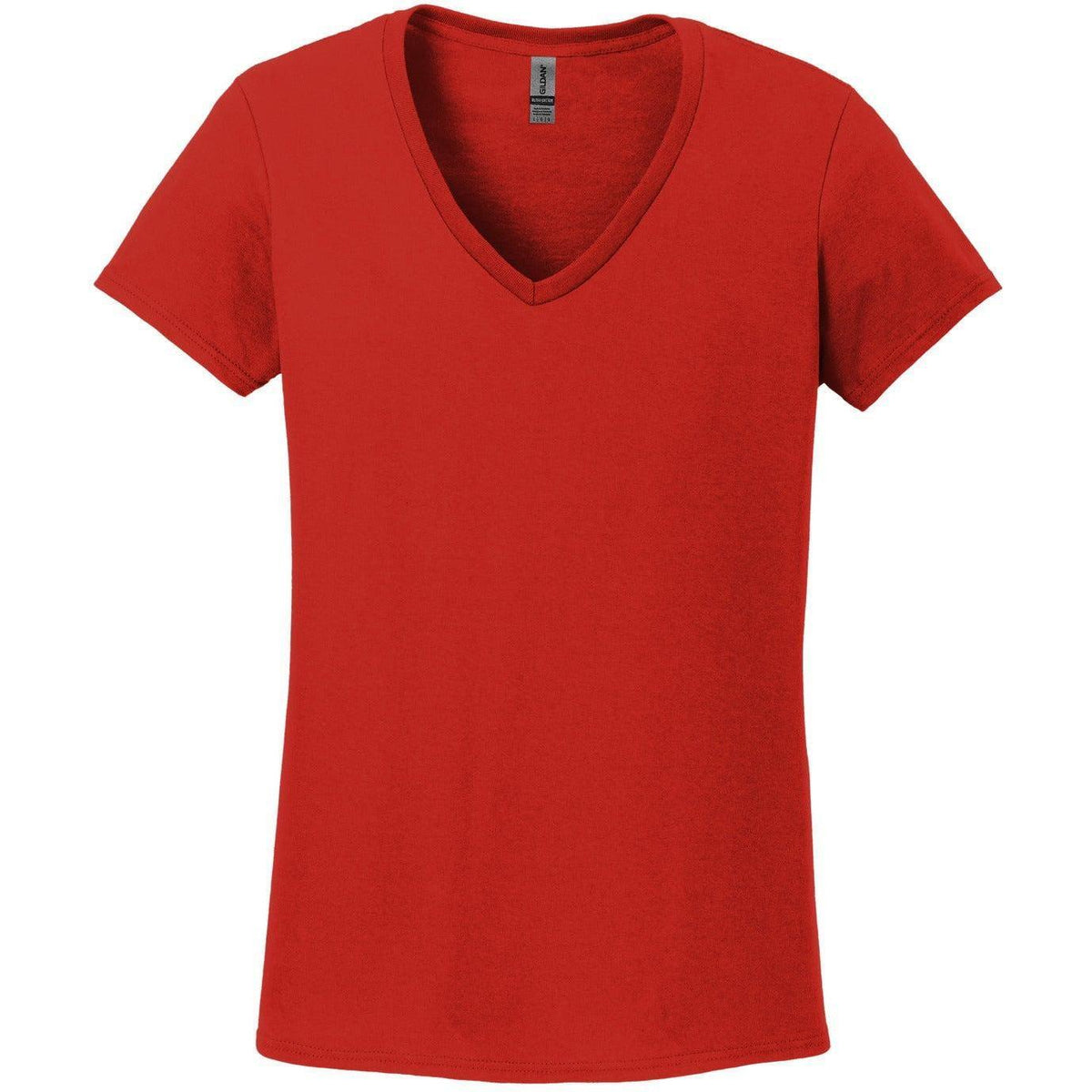 no-logo Gildan Ladies Heavy Cotton 100% Cotton V-Neck T-Shirt