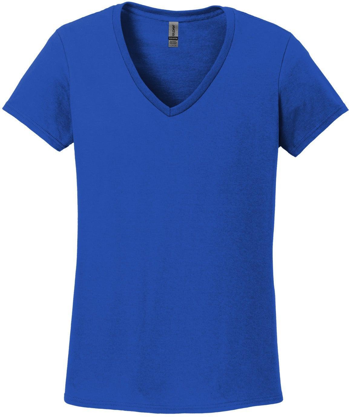 Gildan Ladies Heavy Cotton 100% Cotton V-Neck T-Shirt