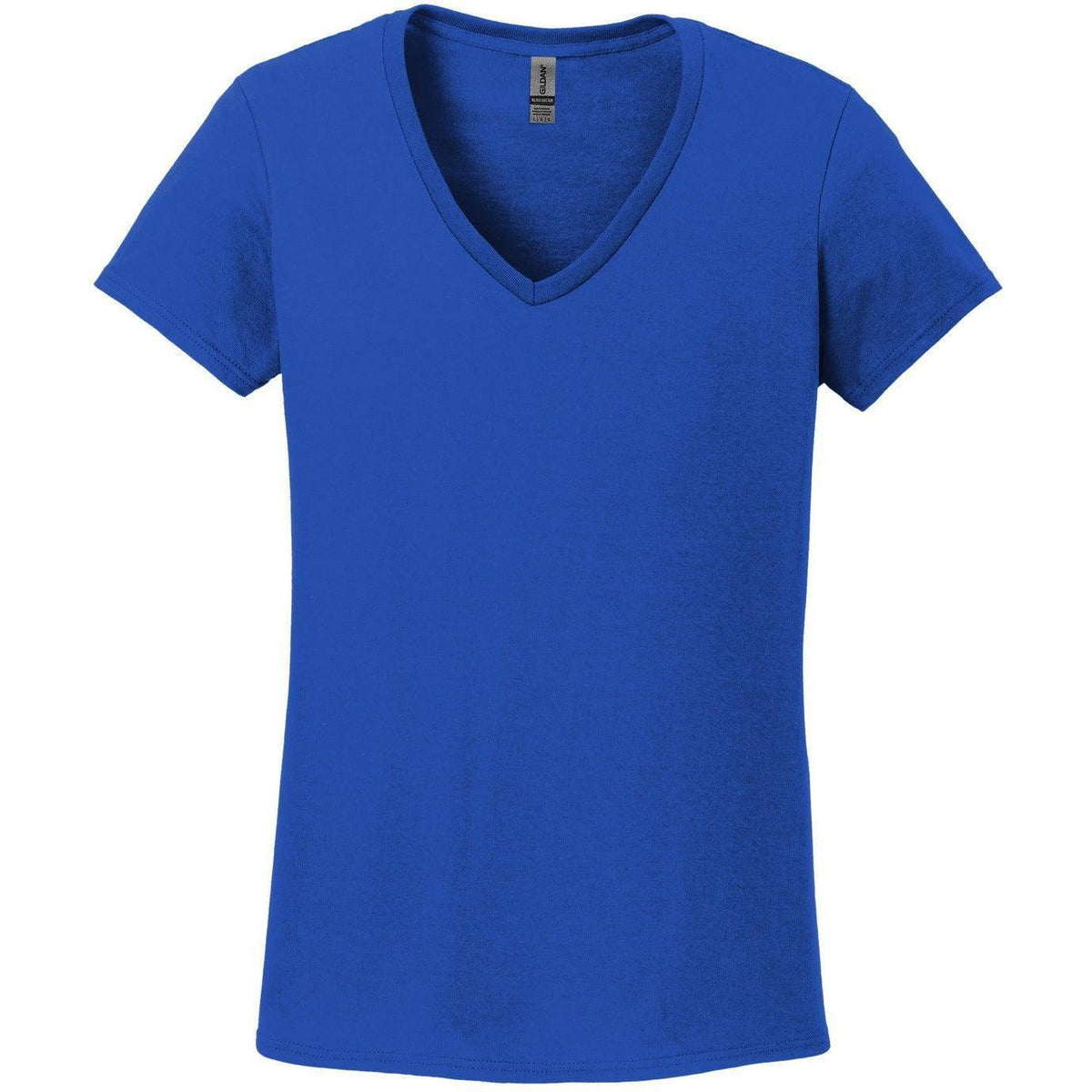 no-logo Gildan Ladies Heavy Cotton 100% Cotton V-Neck T-Shirt