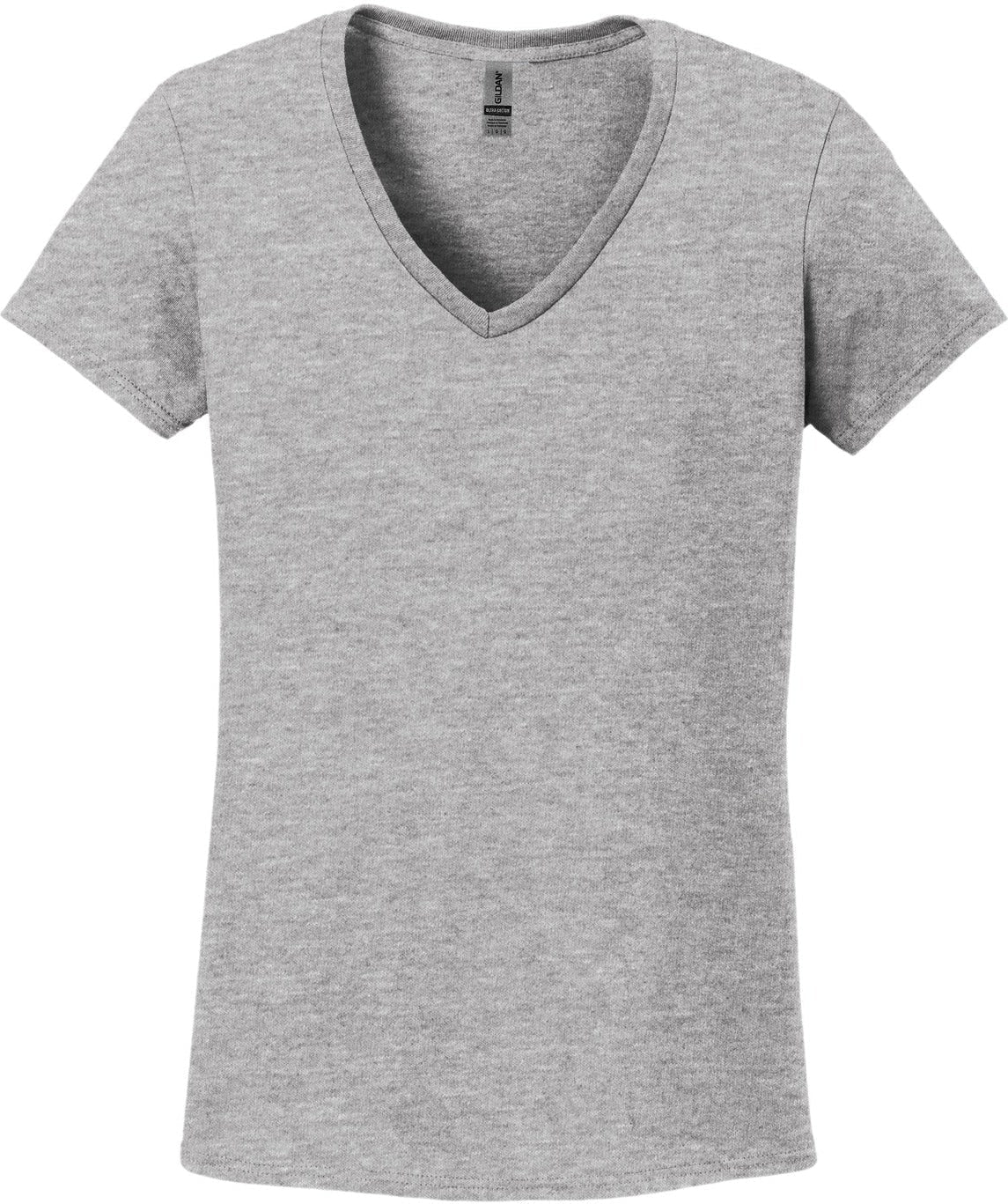 Gildan Ladies Heavy Cotton 100% Cotton V-Neck T-Shirt