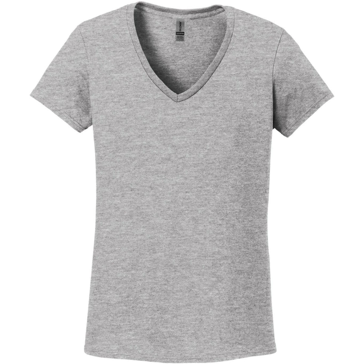 no-logo Gildan Ladies Heavy Cotton 100% Cotton V-Neck T-Shirt