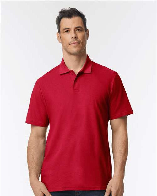 no-logo Gildan Softstyle Adult Pique Polo-Apparel-Gildan-Cherry Red-S-Thread Logic