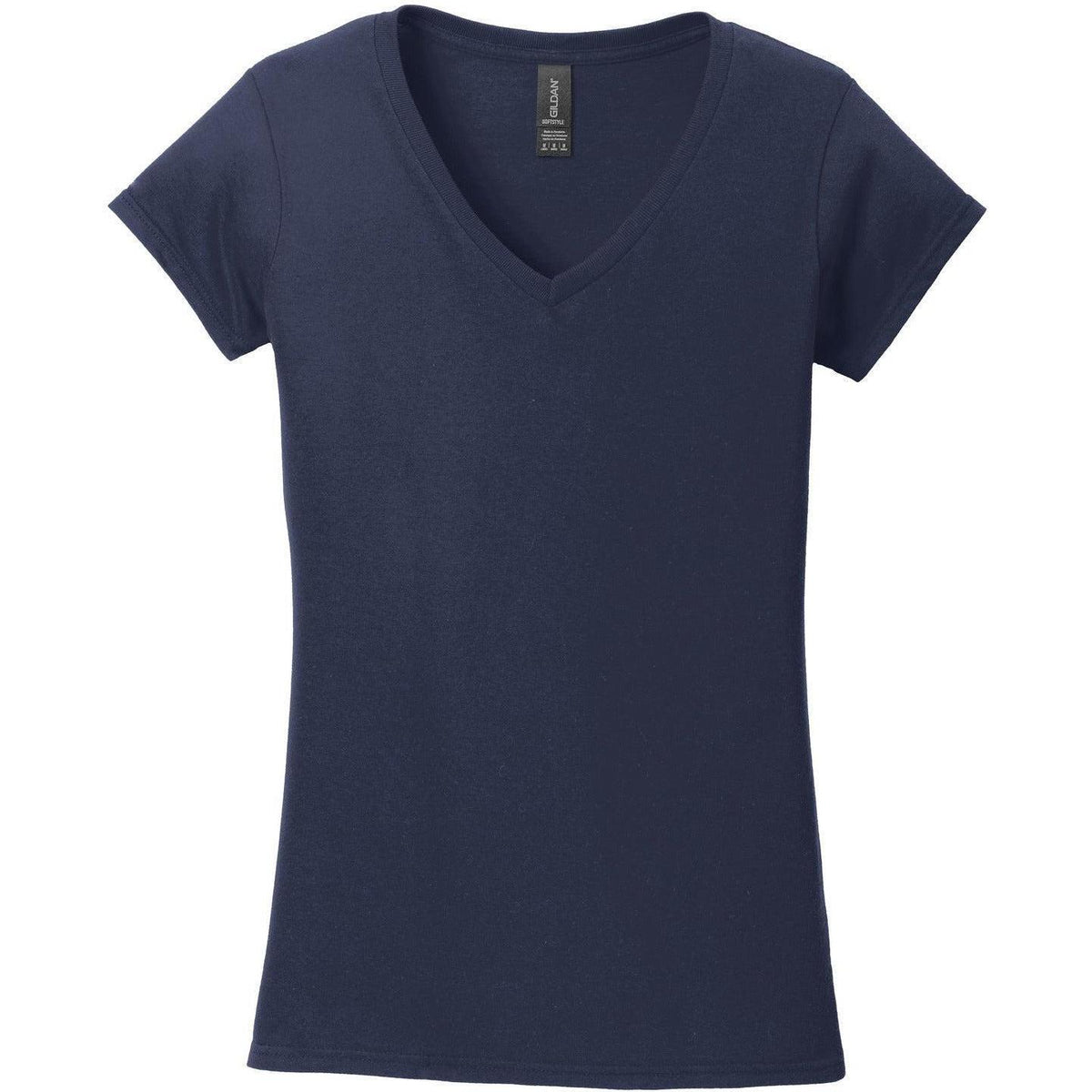 no-logo Gildan Softstyle Ladies Fit V-Neck T-Shirt