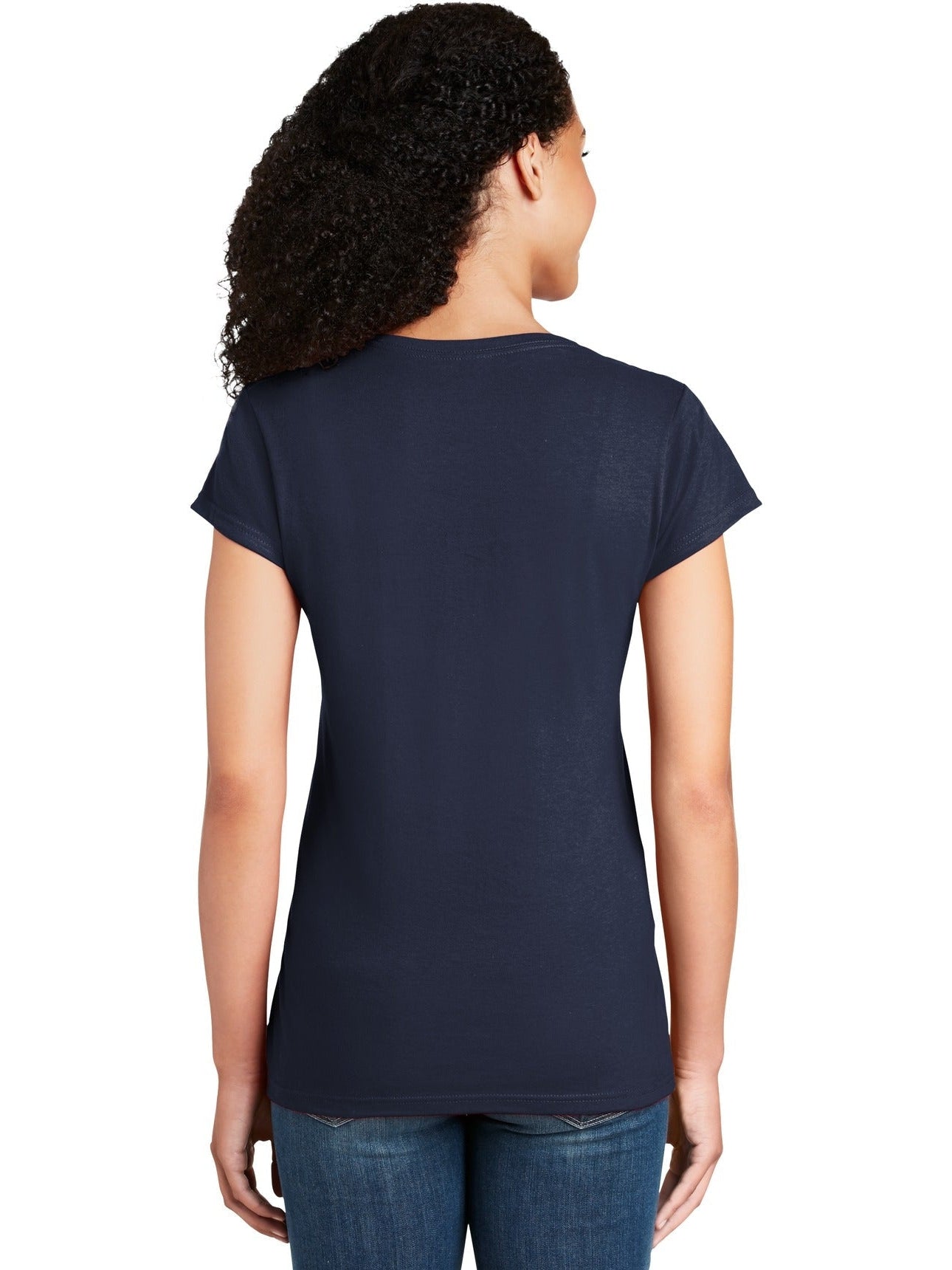 no-logo Gildan Softstyle Ladies Fit V-Neck T-Shirt-Regular-Gildan-Thread Logic
