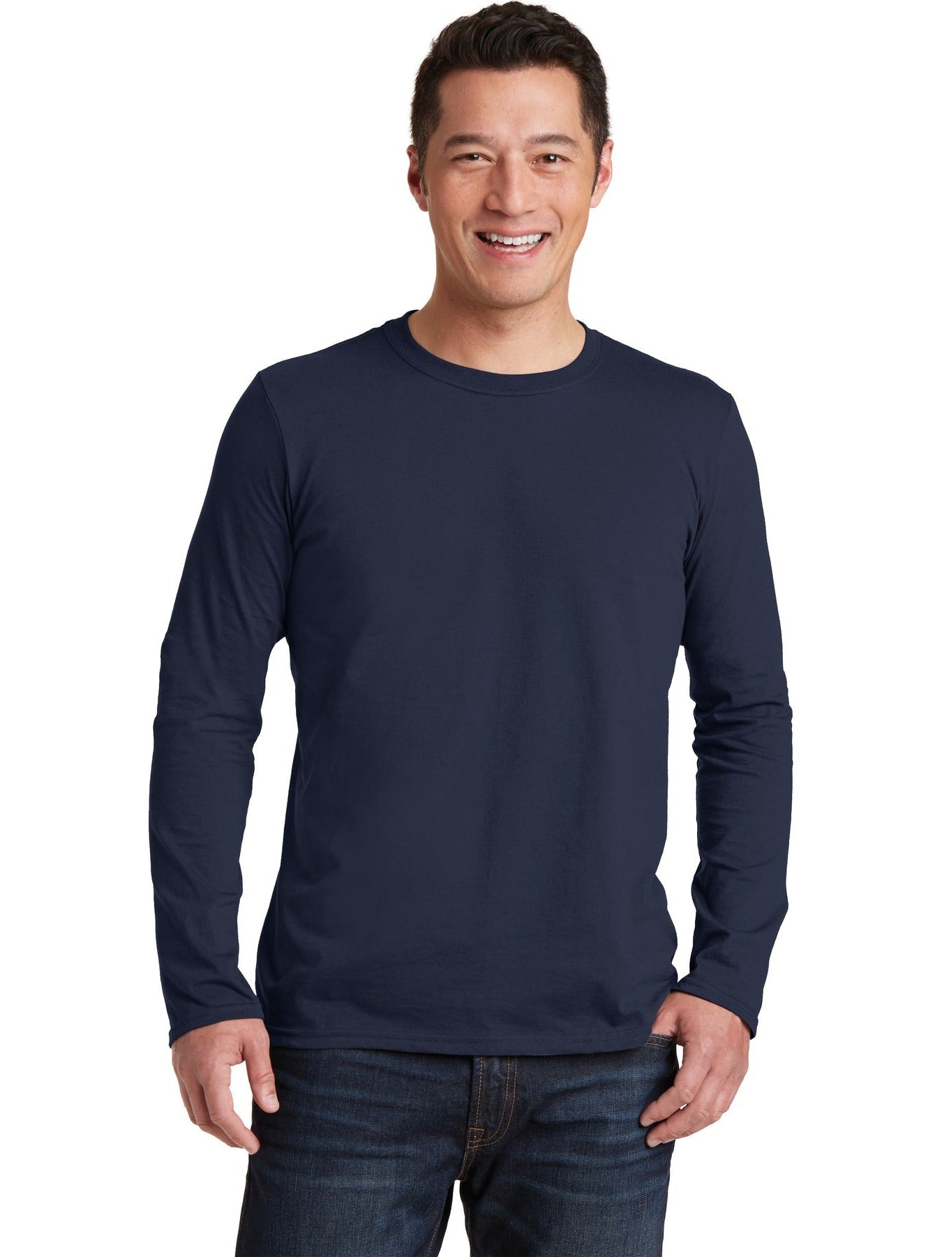 no-logo Gildan Softstyle Long Sleeve T-Shirt-Regular-Gildan-Thread Logic