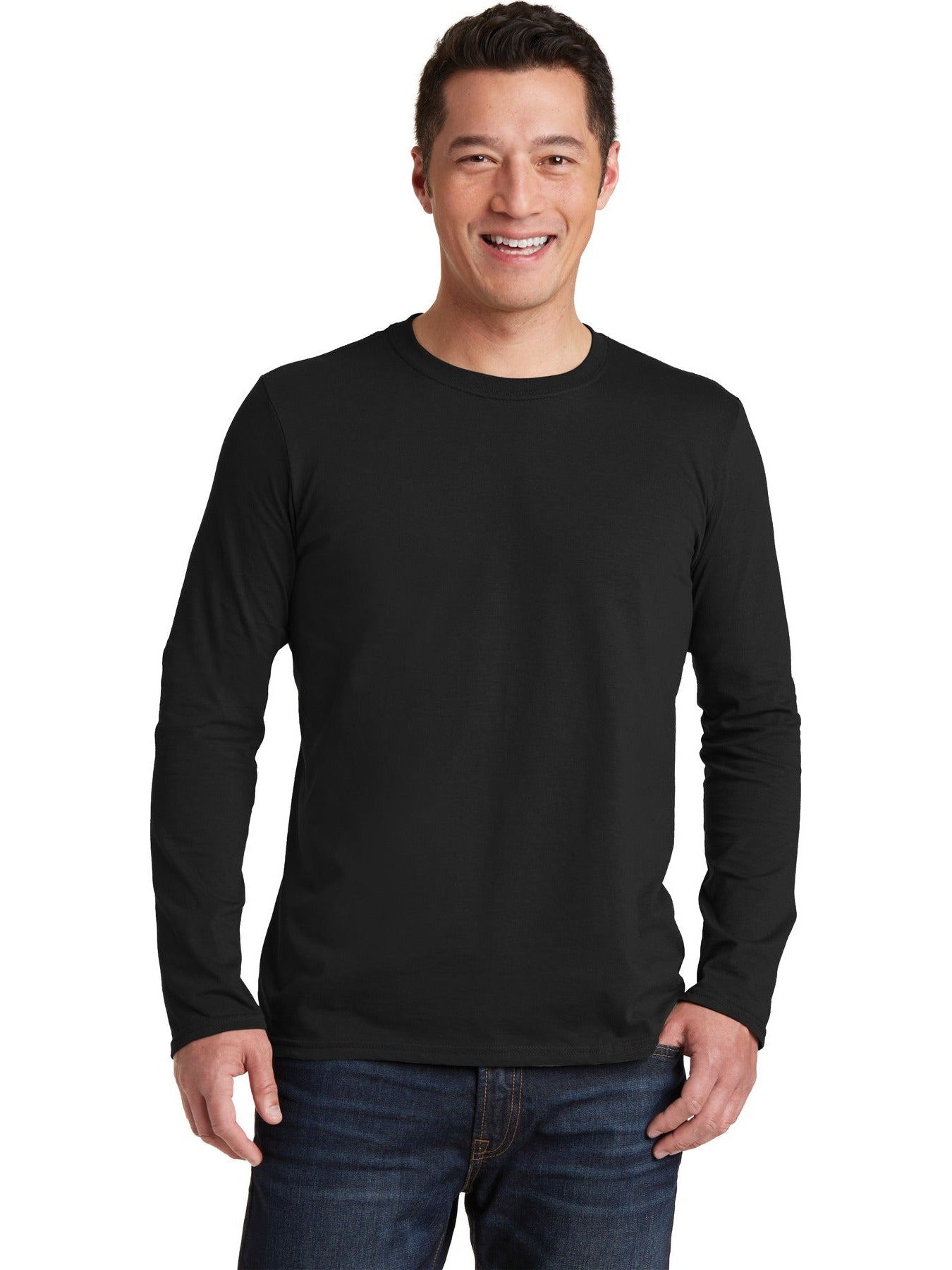 no-logo Gildan Softstyle Long Sleeve T-Shirt-Regular-Gildan-Thread Logic