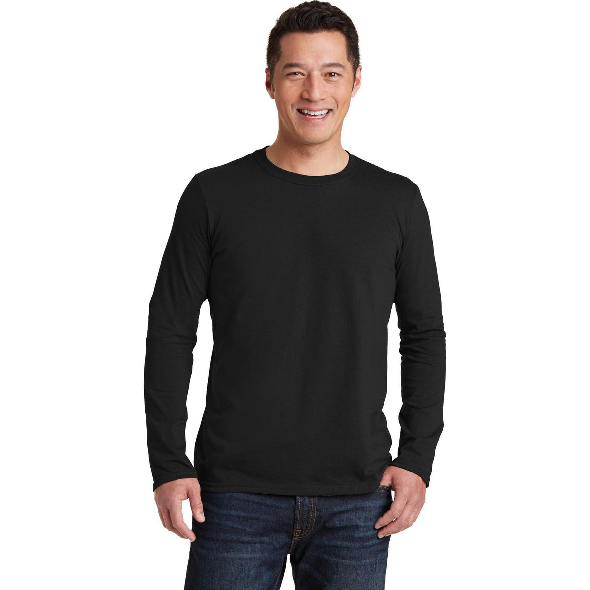 no-logo Gildan Softstyle Long Sleeve T-Shirt-Regular-Gildan-Thread Logic