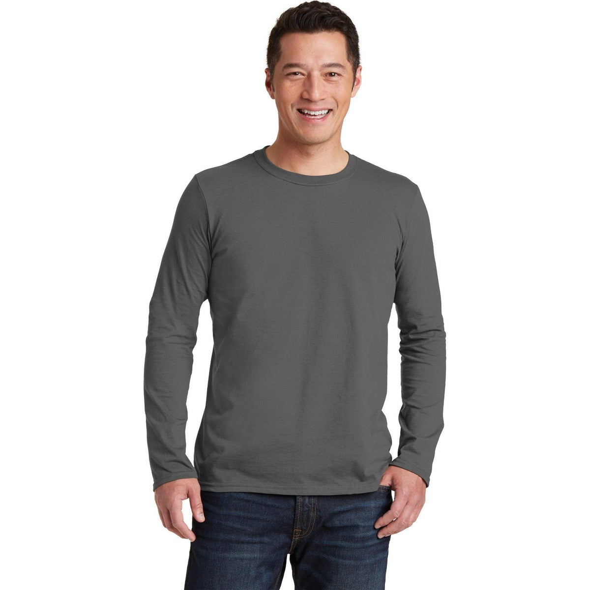 no-logo Gildan Softstyle Long Sleeve T-Shirt-Regular-Gildan-Thread Logic