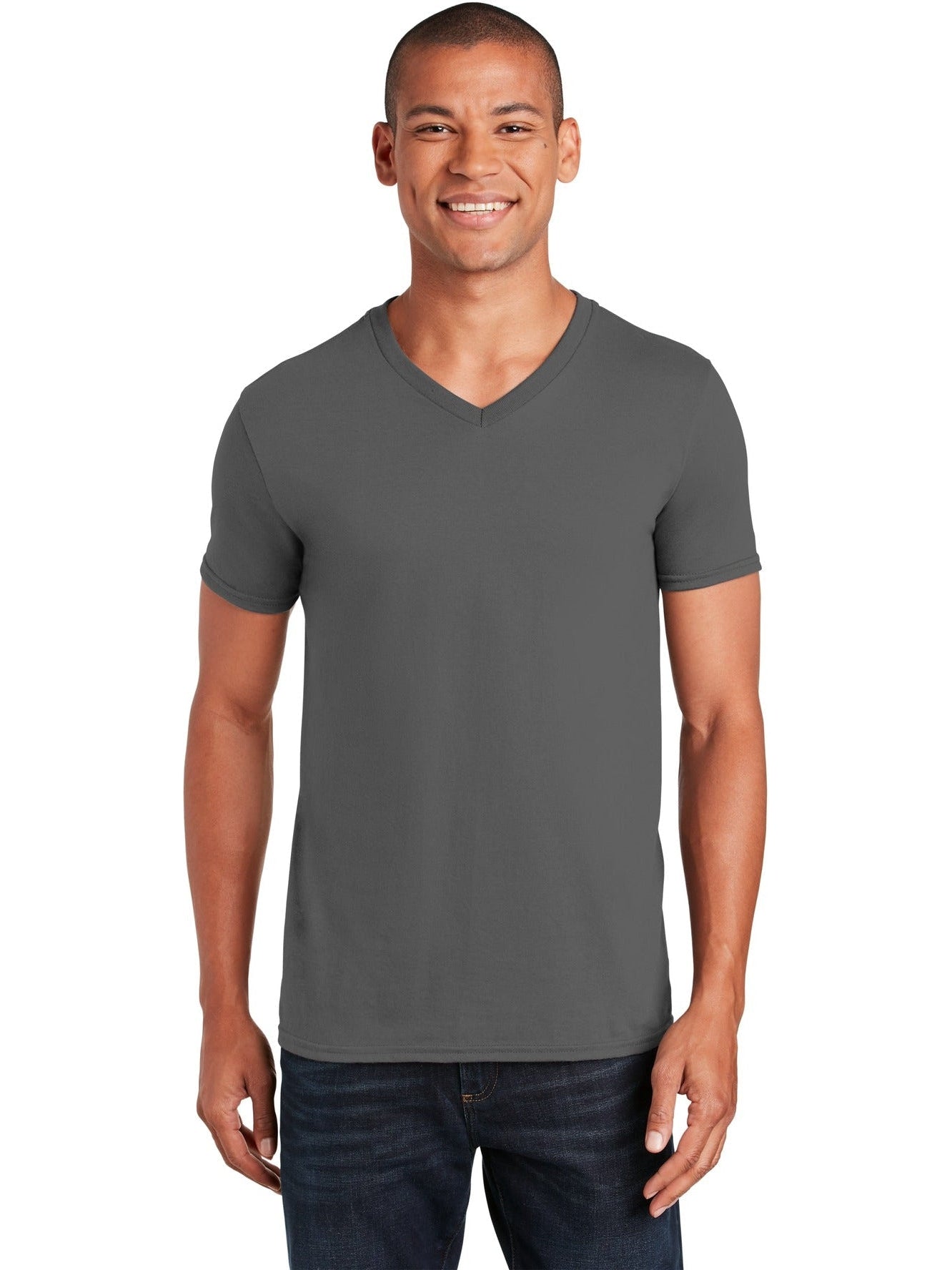 no-logo Gildan Softstyle V-Neck T-Shirt-Regular-Gildan-Thread Logic
