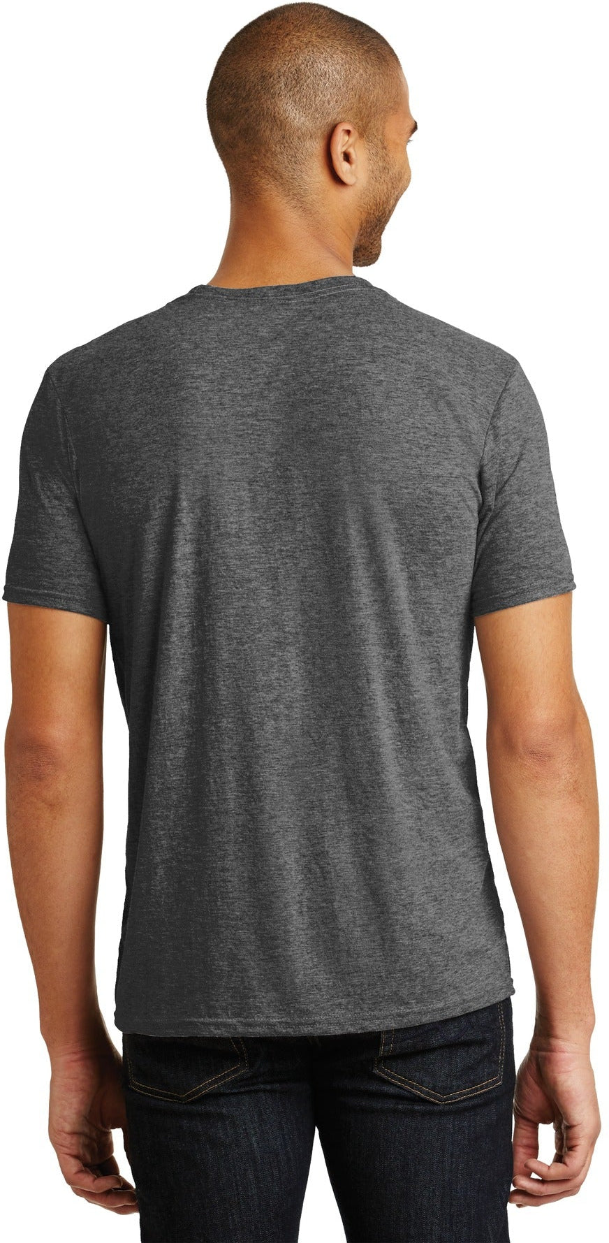 no-logo Gildan Tri-Blend Tee-Regular-Gildan-Heather Dark Grey-S-Thread Logic