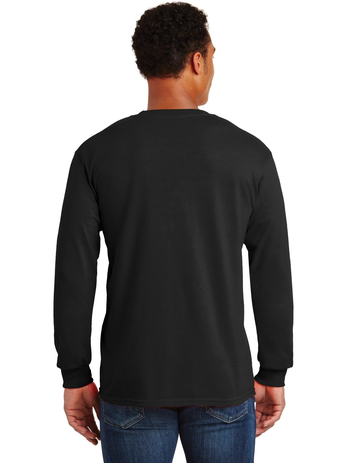 no-logo Gildan Ultra Cotton 100% Cotton Long Sleeve T-Shirt with Pocket-Regular-Gildan-Thread Logic