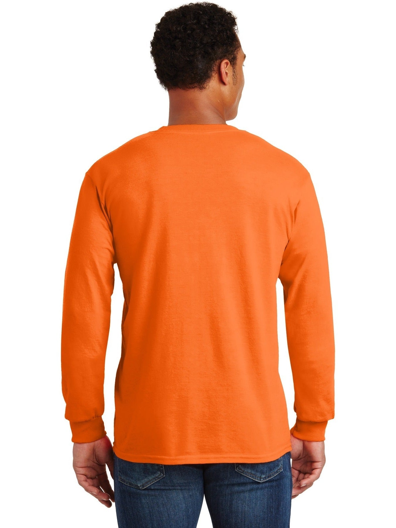 no-logo Gildan Ultra Cotton 100% Cotton Long Sleeve T-Shirt with Pocket-Regular-Gildan-Thread Logic