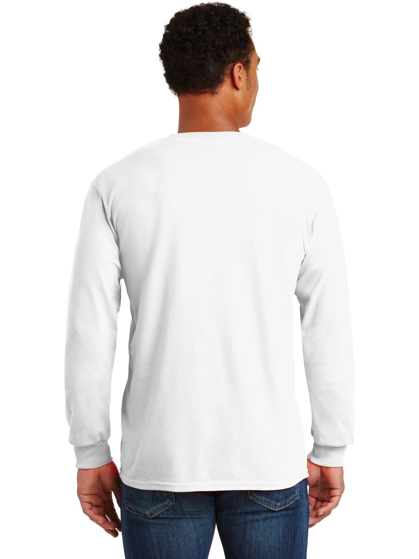 no-logo Gildan Ultra Cotton 100% Cotton Long Sleeve T-Shirt with Pocket-Regular-Gildan-Thread Logic